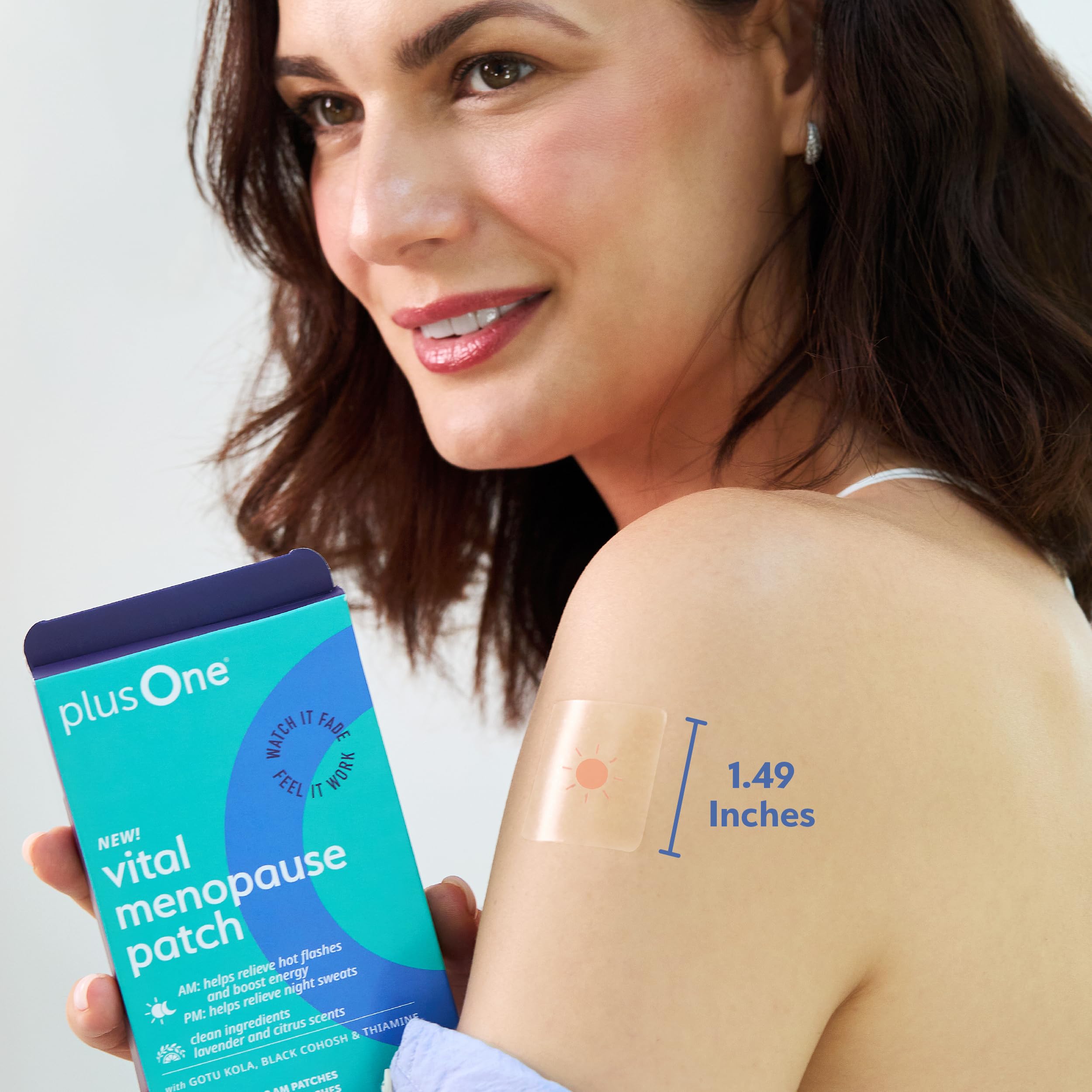 plusOne Vital Menopause Patches AM & PM – Hot Flash & Night Sweat Support – Promotes Energy & Sleep – Herbal Arjuna Daily Patches – 16ct plusOne buy supplements canada