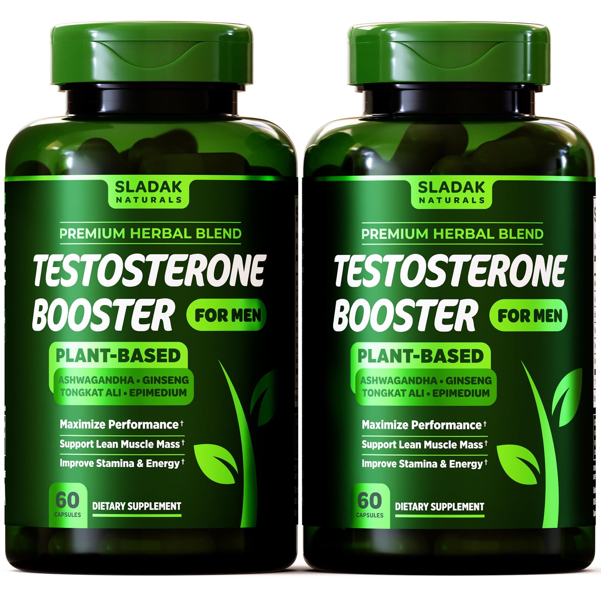 Testosterone Booster Supplement for Men - Male Enhancing Test Boost - Ashwagandha, L-Arginine, Tongkat Ali, Tribulus + More - Workout, Build Muscle, Strength, Energy & Performance - 2 Month Supply SLADAK NATURALS ㅤ buy supplements canada