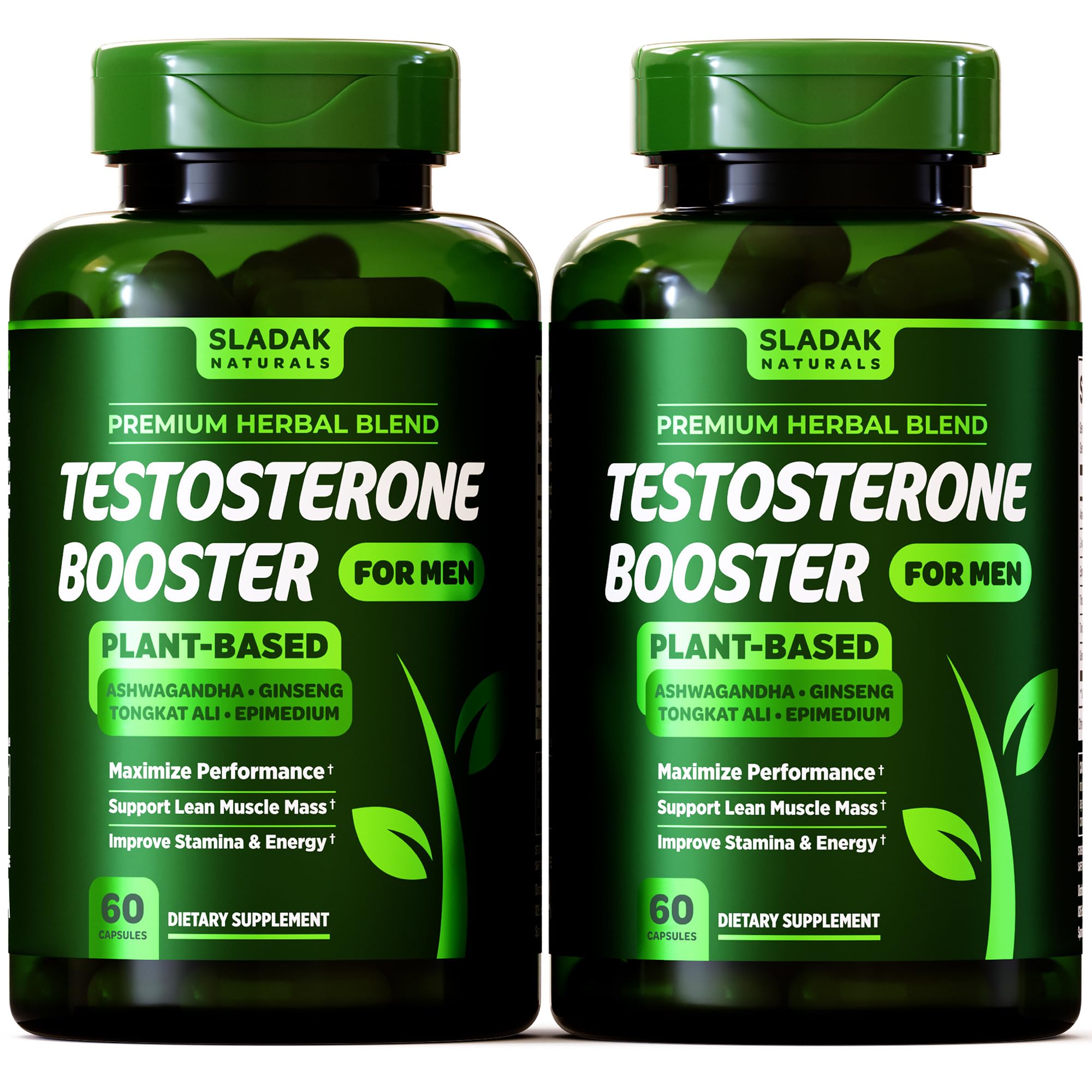 Testosterone Booster Supplement for Men - Male Enhancing Test Boost - Ashwagandha, L-Arginine, Tongkat Ali, Tribulus + More - Workout, Build Muscle, Strength, Energy & Performance - 2 Month Supply SLADAK NATURALS ㅤ buy supplements canada