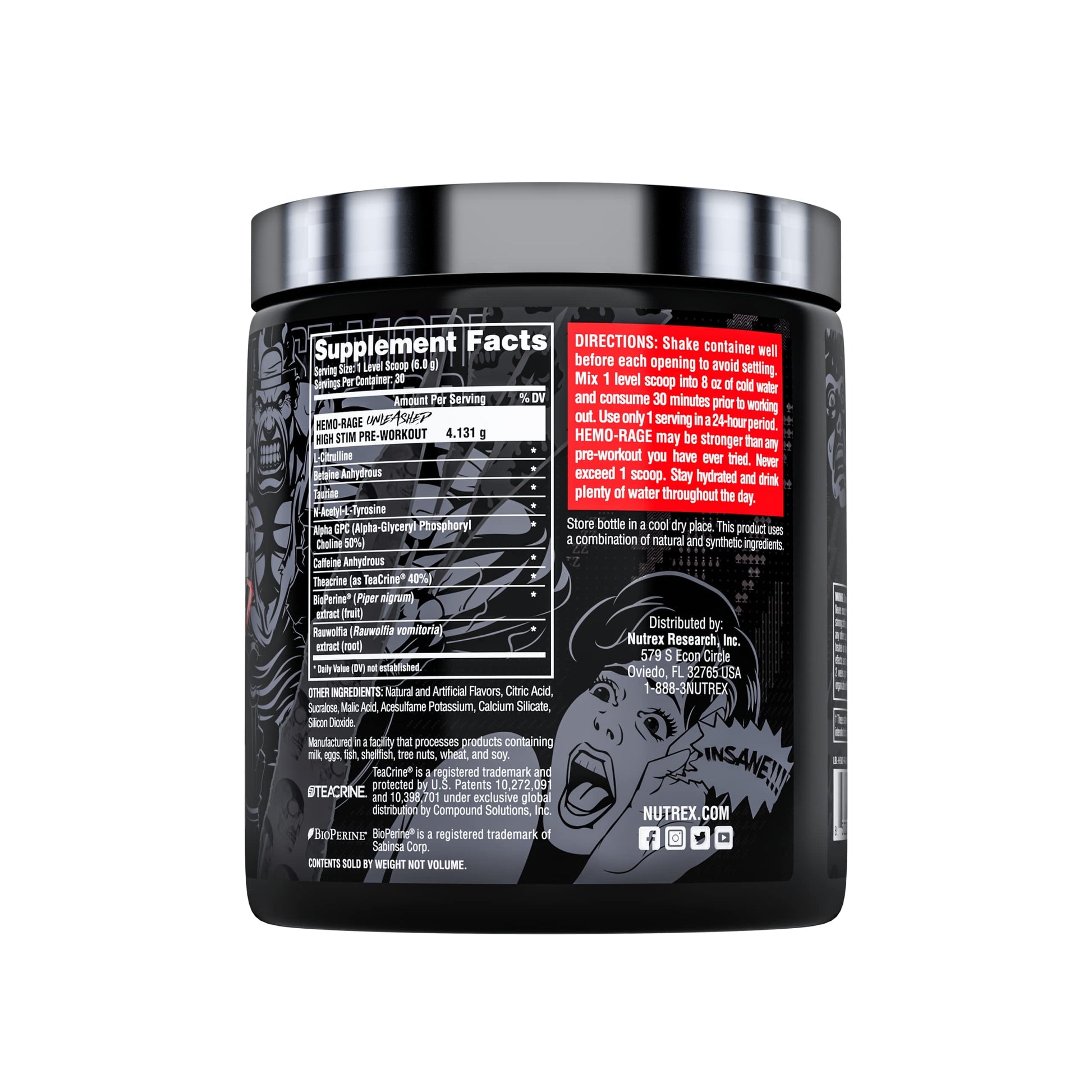 Nutrex Research Hemo-Rage Extreme High Stim Pre Workout Powder | Insane Lasting Energy Nutrex Research buy supplements canada
