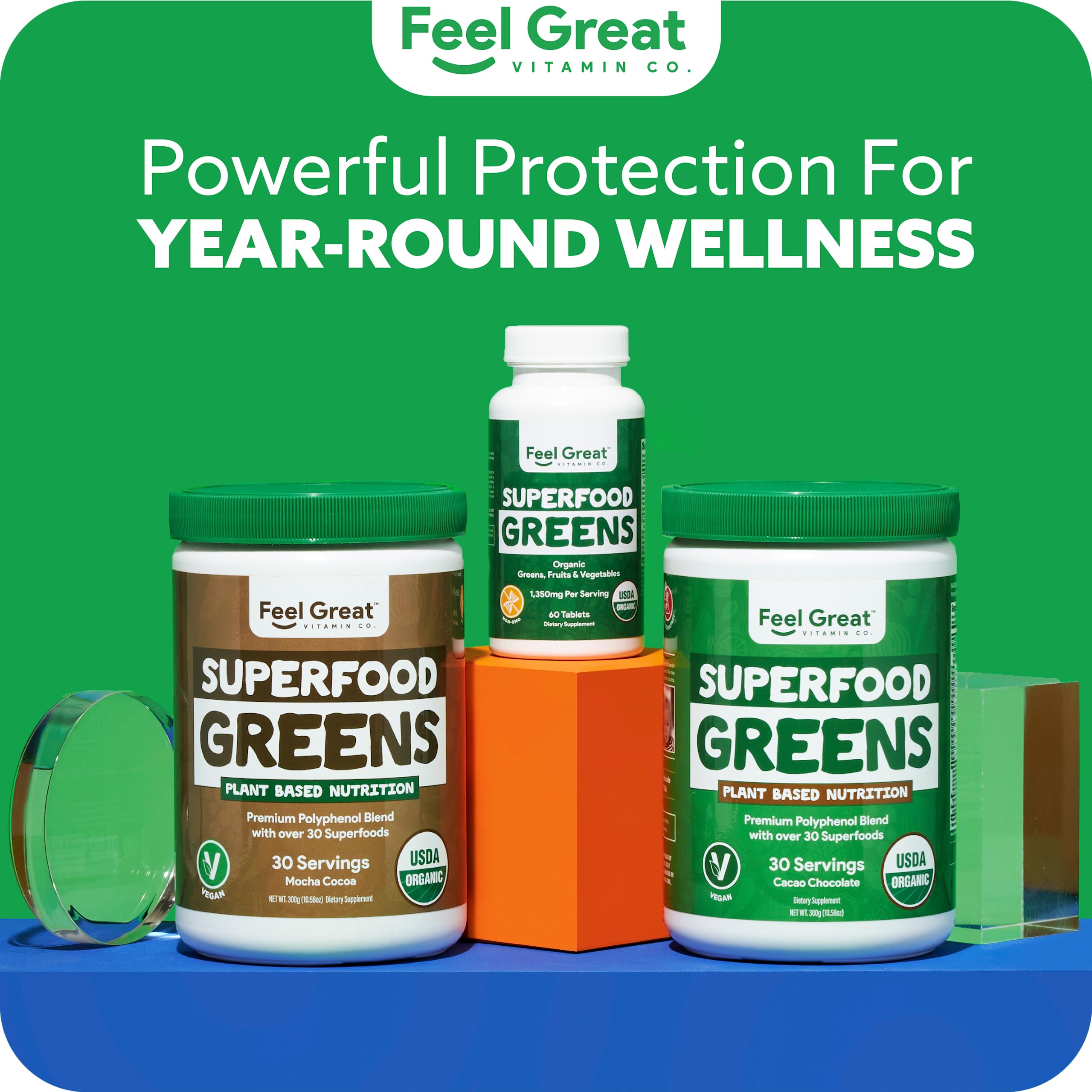 Superfood Greens by Feel Great Vitamin Co. | Organic Greens, Fruits and Veggies The Feel Great Vitamin Company buy supplements canada