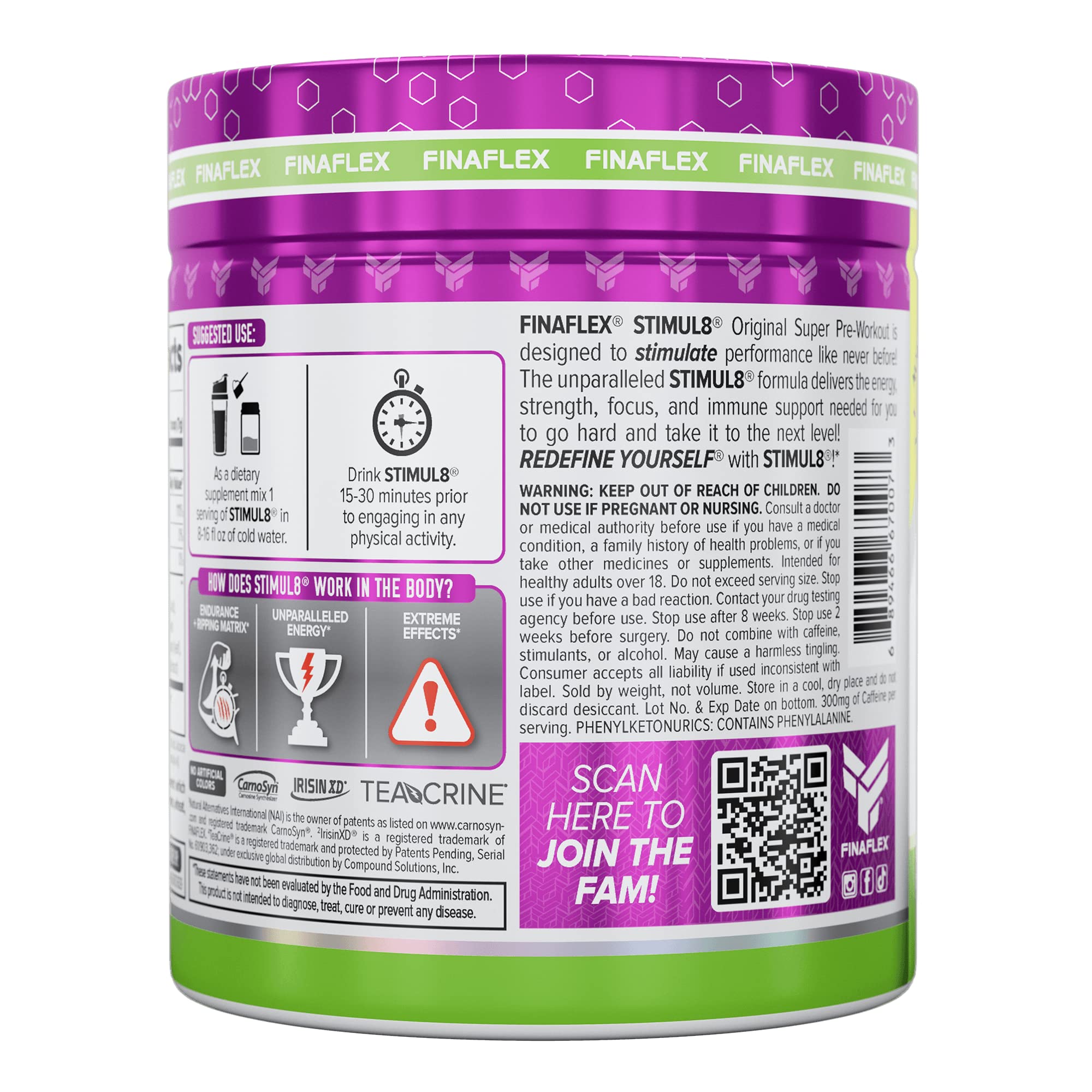 FINAFLEX STIMUL8 Original Super Pre-Workout, Awesome Apple - Energy, Strength FINAFLEX buy supplements canada