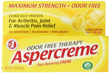 Aspercreme Maximum Strength Pain Relief Cream with Aloe 3 oz. (Pack of 4) for Arthritis Joint & Muscle Pain Aspercreme buy supplements canada