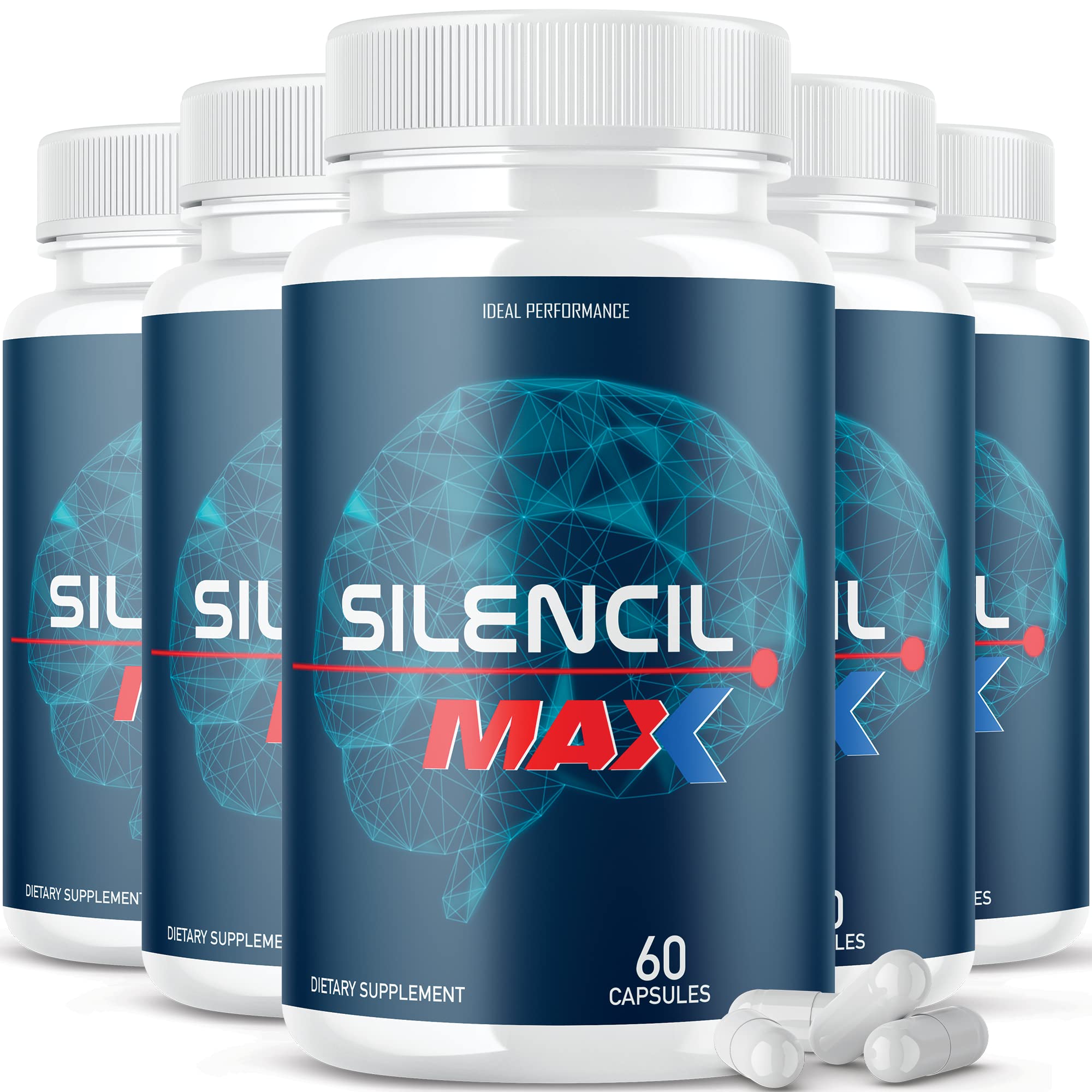 IDEAL PERFORMANCE (5 Pack) Silencil Tinnitus Max Supplement Pills Silencio Silencile IDEAL PERFORMANCE buy supplements canada
