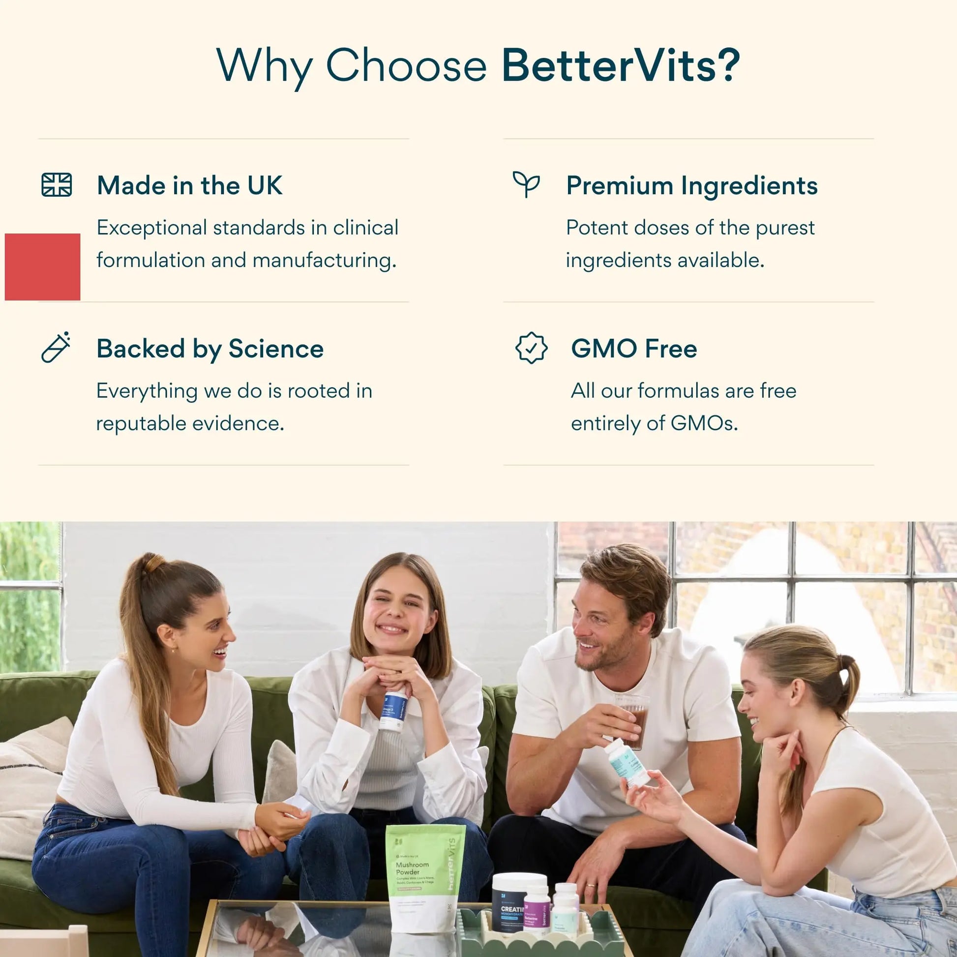 Bettervits Multivitamin for Women & Men | Womens Daily Multivitamin with 13 Essential Vitamins Iron, Iodine, Calcium and Biotin | Vitamins A, K2, D3, C, B1, B2, B3, B5, B6, B7, B9, B12 | 60 Capsules Bettervits buy supplements canada