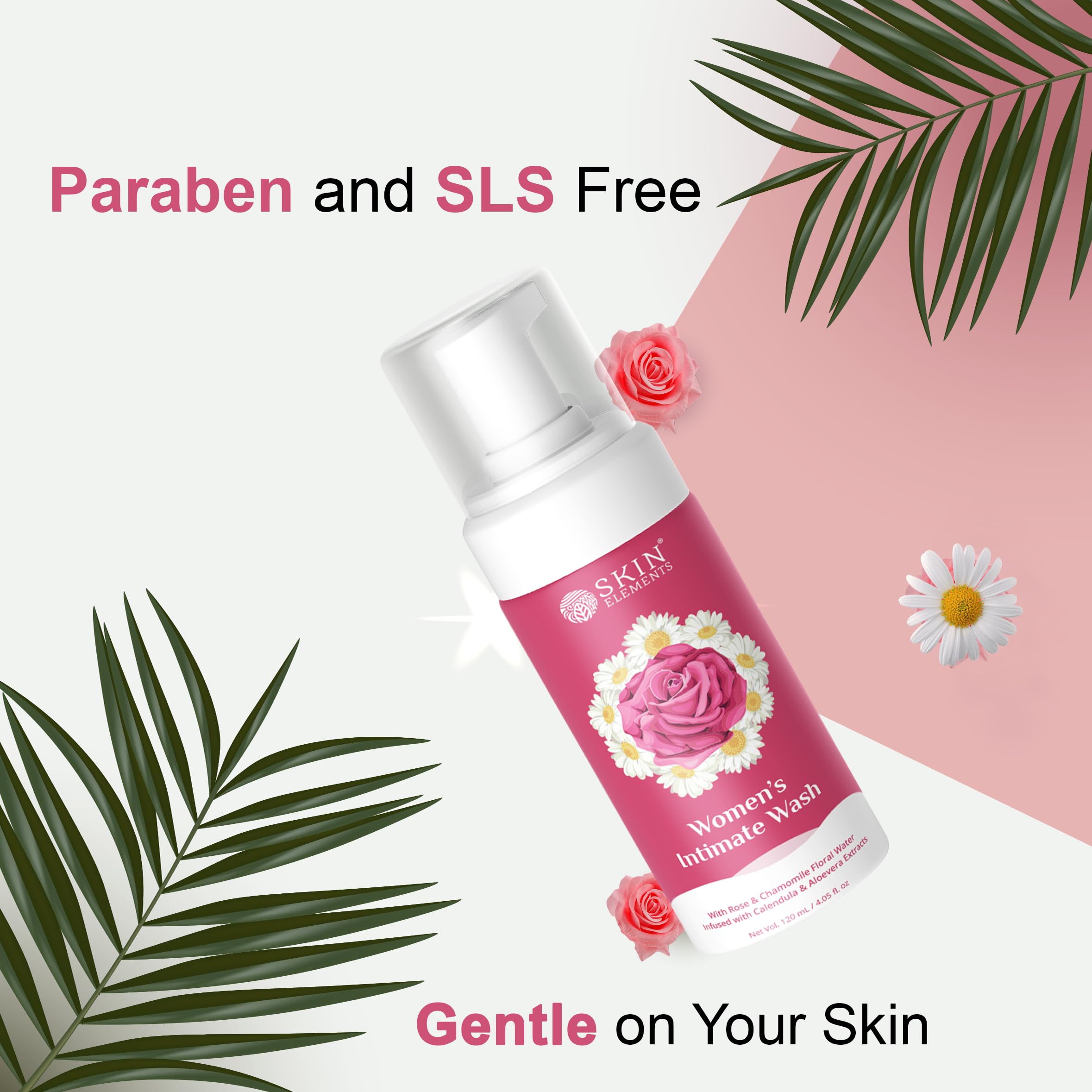 Skin Elements Intimate wash for Women (4.05 Fl Oz.) with Rose & Chamomile Water Skin Elements buy supplements canada