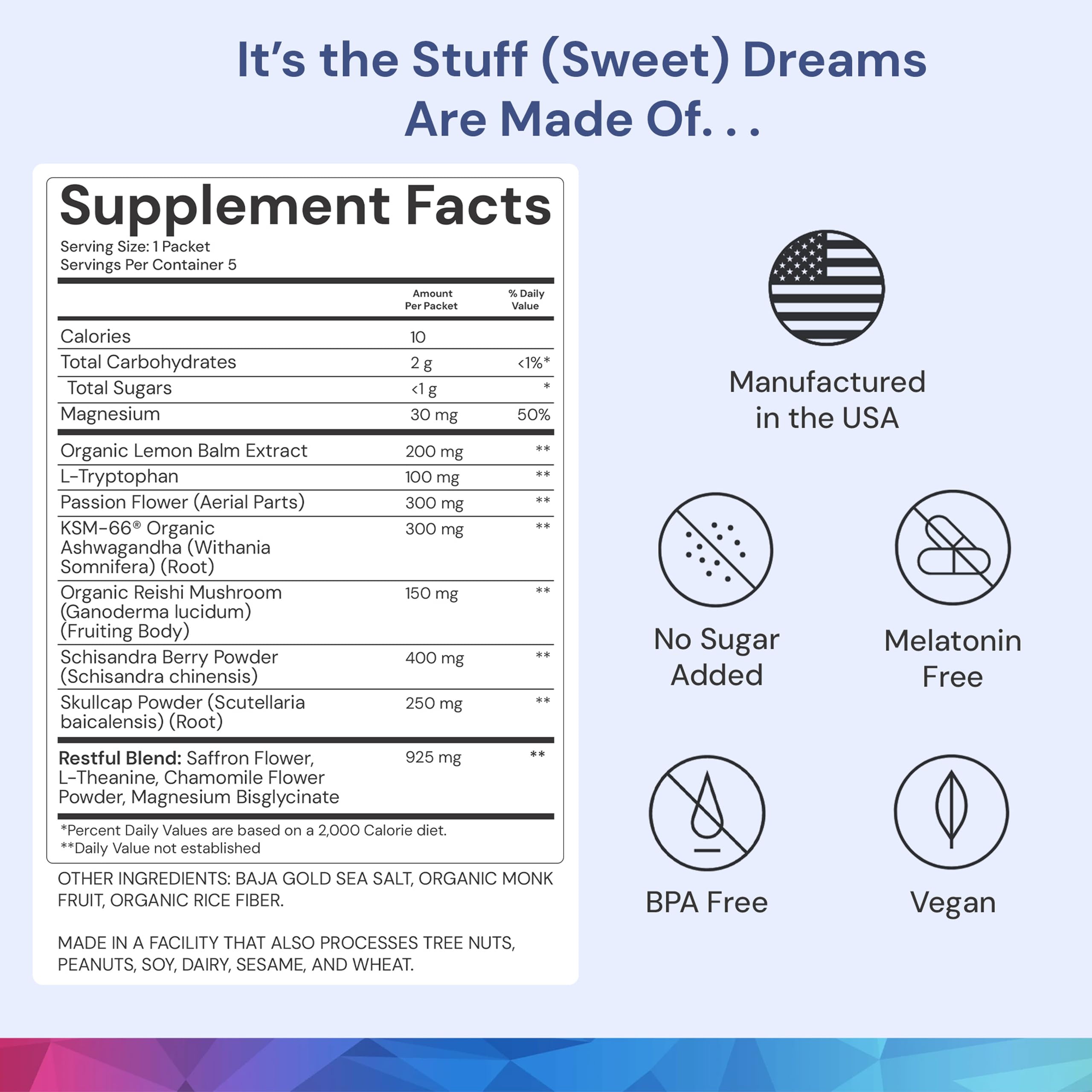 ION* Intelligence of Nature Restful Sleep - Ashwagandha Calm Sleep Aid Powder Drink Mix for Restful Night with Magnesium and L Theanine for Women and Men - 5 Packets ION* Intelligence of Nature buy supplements canada