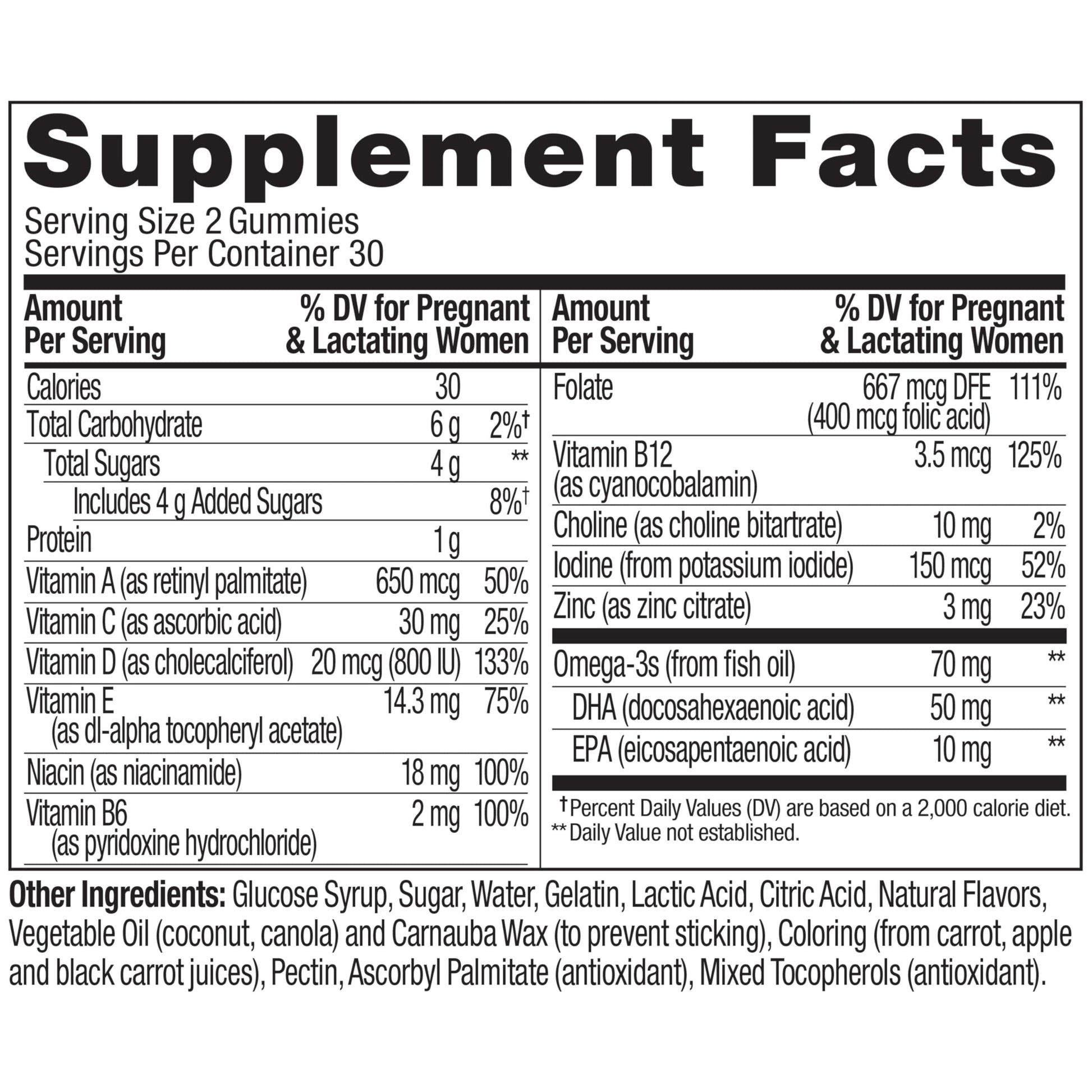 OLLY Prenatal Multivitamin Gummy, Supports Healthy Growth and Brain Development, Folic Acid, Vitamin D, Omega 3 DHA, Chewable Supplement OLLY buy supplements canada