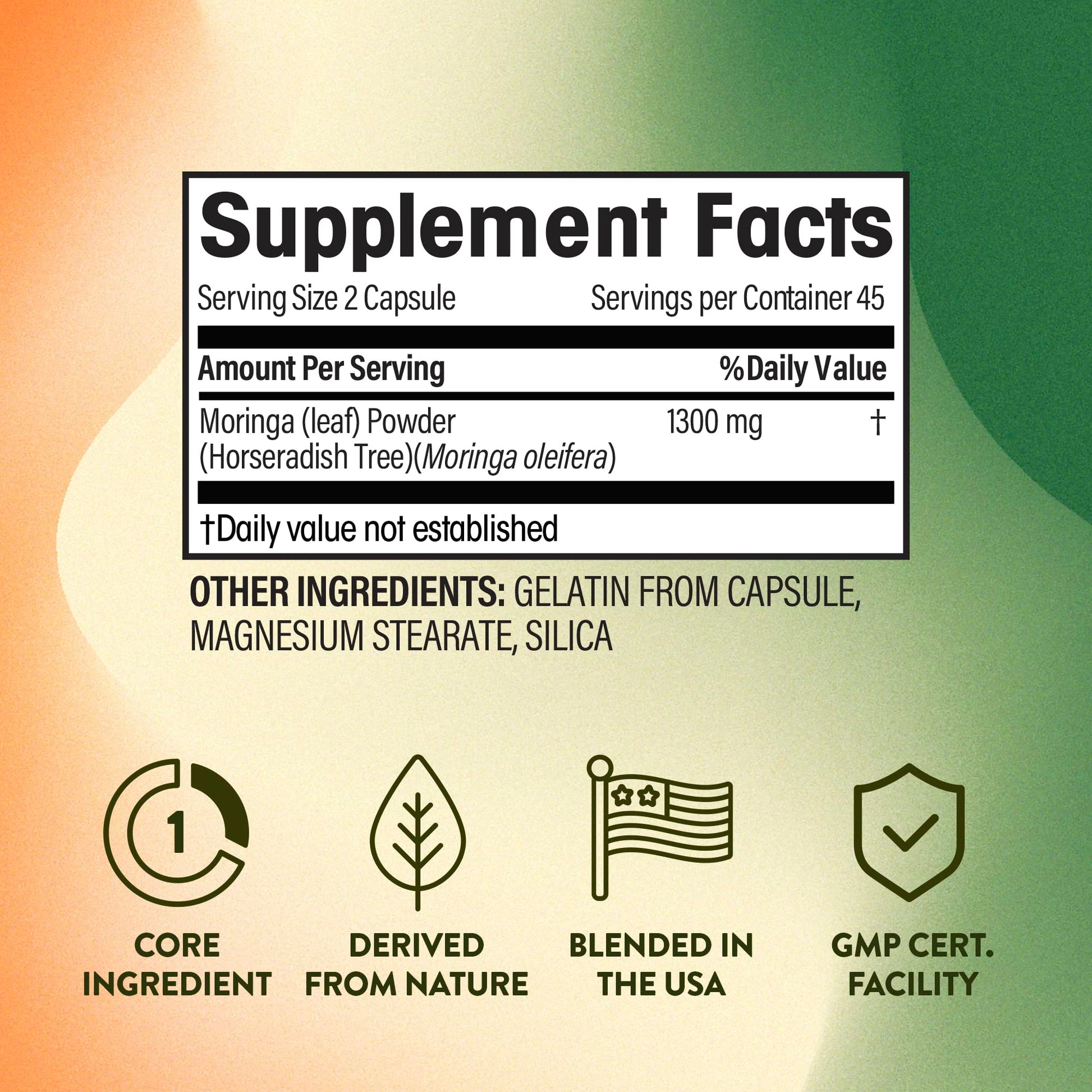NGL Moringa Capsules 1300mg | Pure Raw Moringa Oleifera Superfood Dietary Supplement | 90 Capsules NGL buy supplements canada
