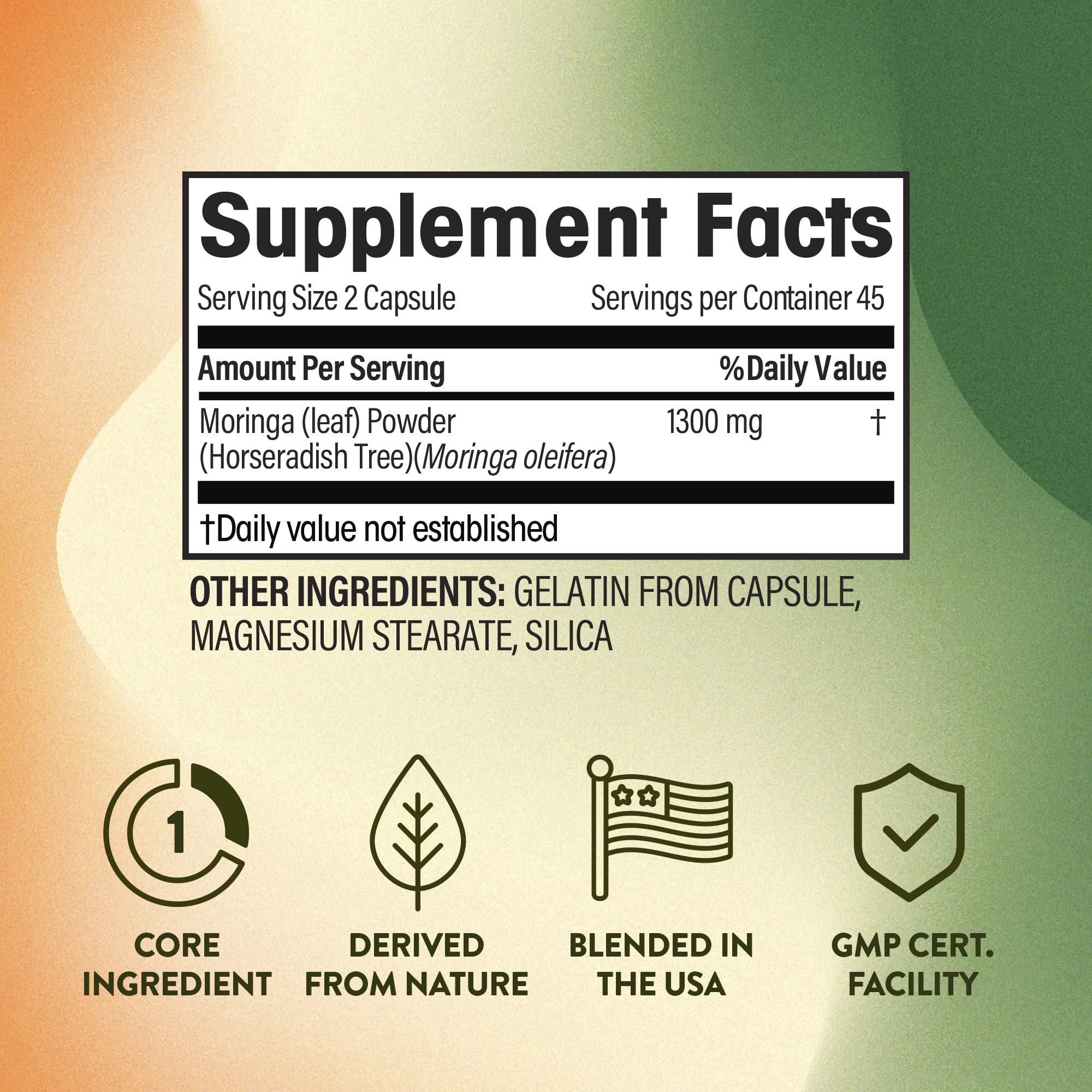 NGL Moringa Capsules 1300mg | Pure Raw Moringa Oleifera Superfood Dietary Supplement | 90 Capsules NGL buy supplements canada