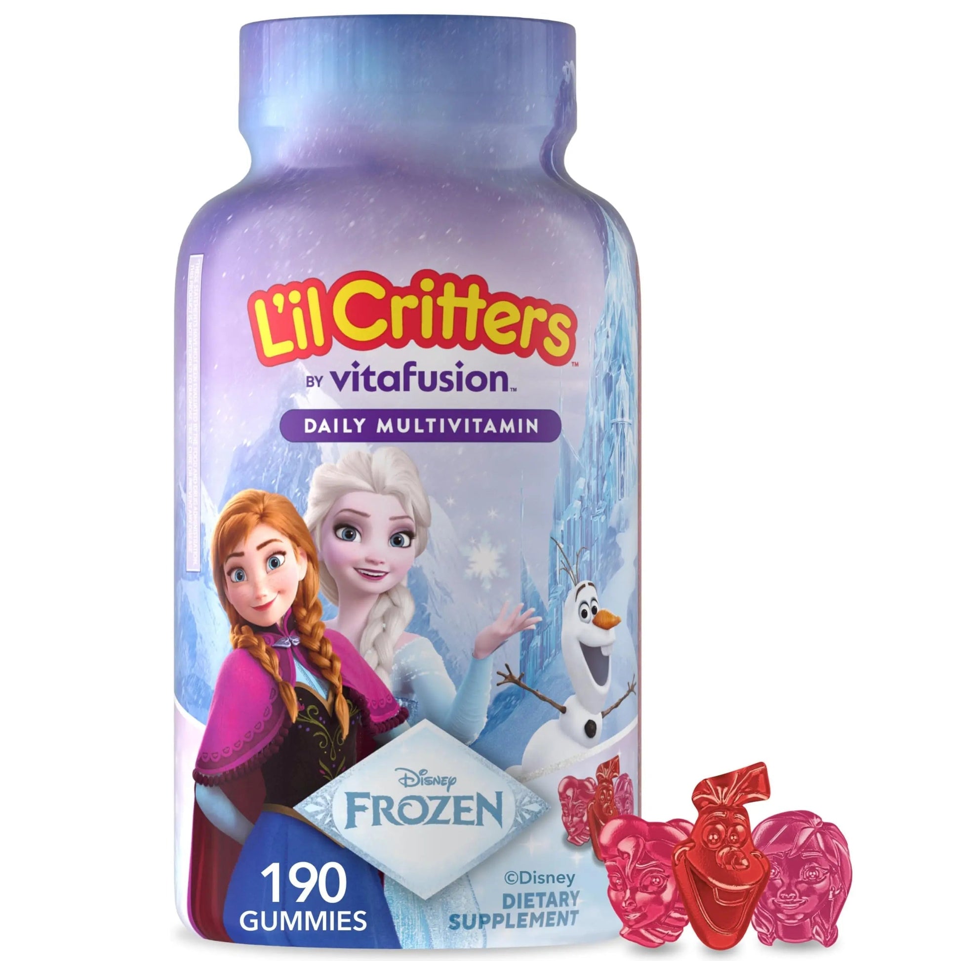 L'il Critters Frozen Daily Kids Multivitamin Gummies Assorted Berry Flavors for Ages 2+ Toddlers and Kids, Disney Multivitamin Gummies Lil Critters buy supplements canada