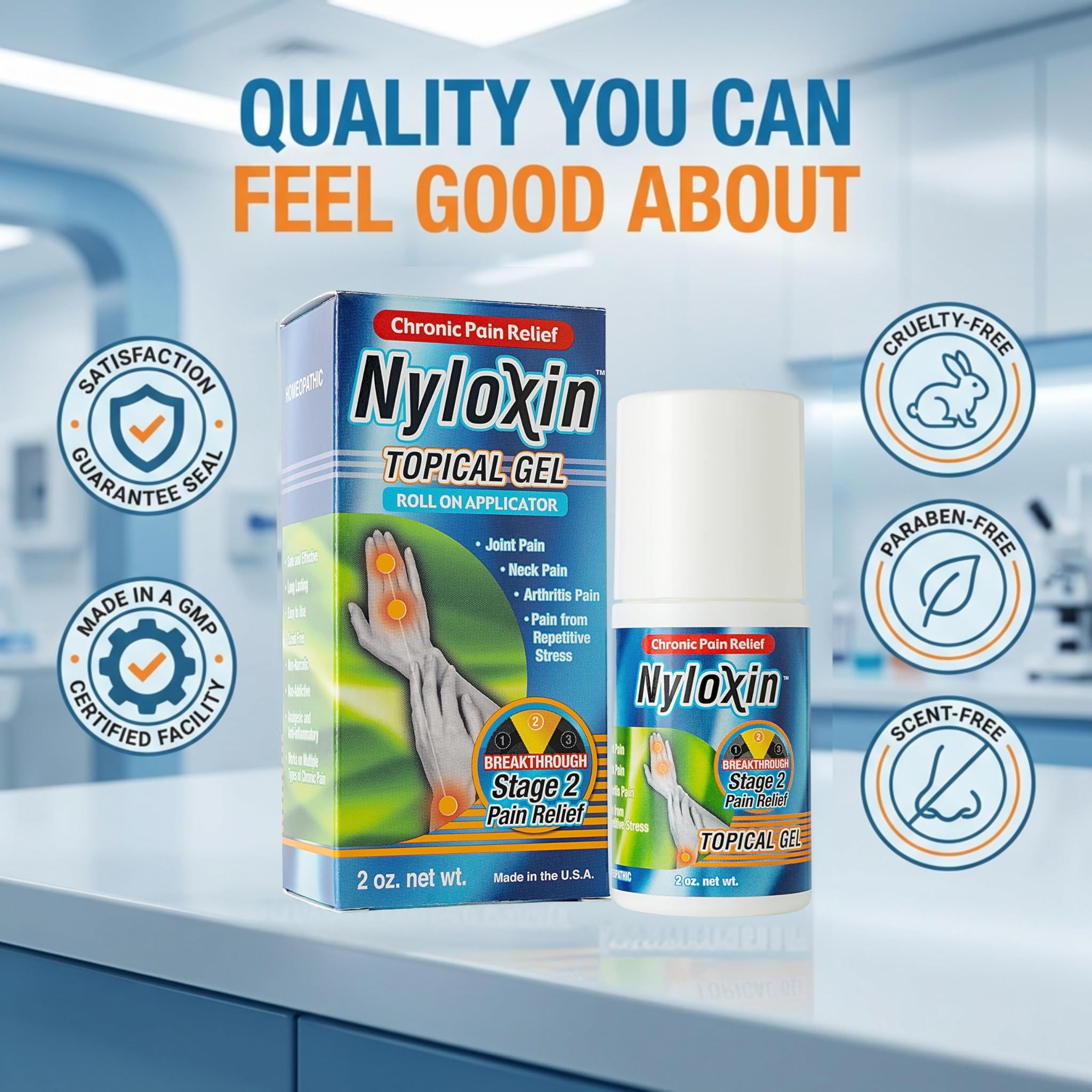 Nyloxin Extra Strength Roll-On Arthritis Pain Relief Gel, Back Pain Relief, Neuropathy Pain Relief, Nerve Pain Relief, Knee Pain Relief, Foot Pain Relief, Muscle Pain Relief, Joint Pain (2 oz) Nyloxin buy supplements canada