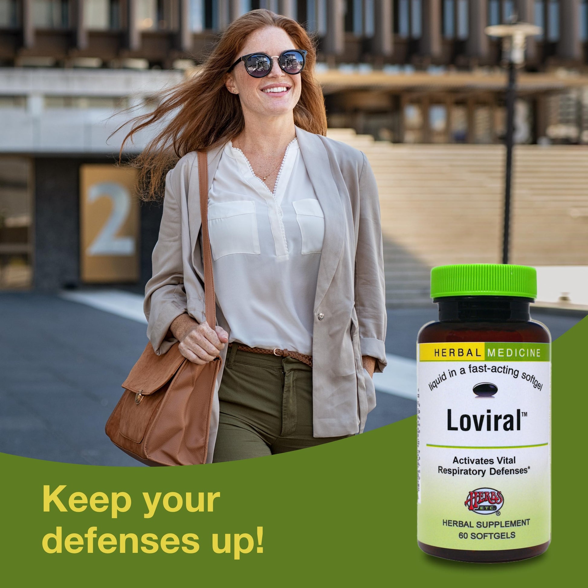 Herbs Etc. Loviral - Lung Health Supplement for Respiratory Defense & Support - Herbal Supplement with Lomatium, Pelargonium & OSHA - Gluten-Free - 60 Softgels (60 Servings) Herbs Etc. buy supplements canada