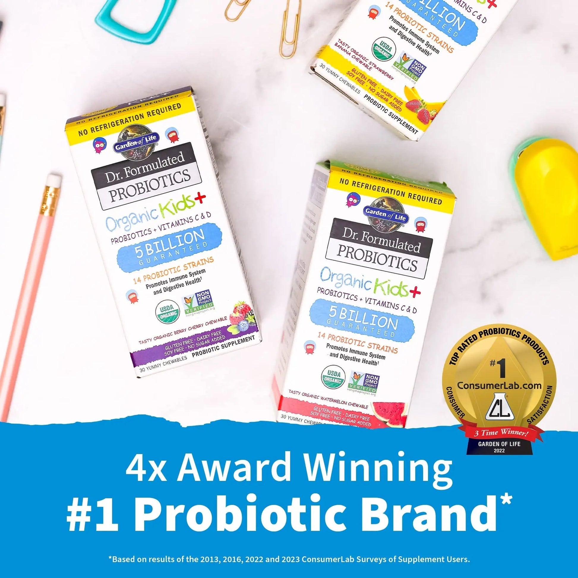 SmartyPants Organic Kids Multivitamin Gummies: Probiotics & Garden of Life Dr. Formulated Probiotics Organic Kids+ Plus Vitamin C & D - Berry Cherry - Gluten SmartyPants buy supplements canada