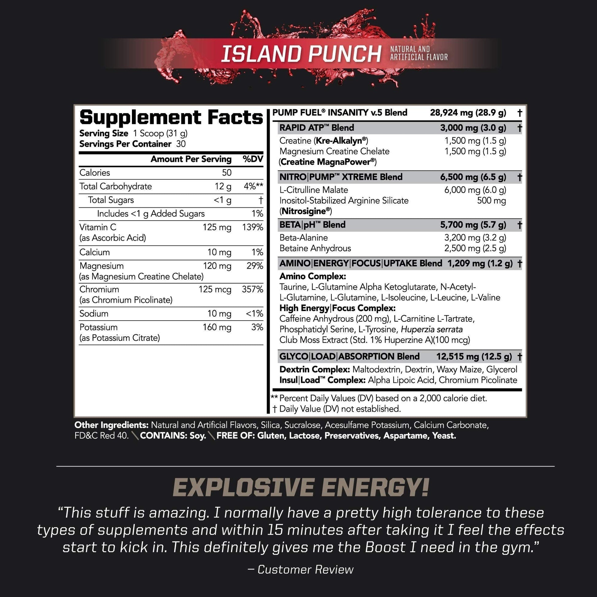 PMD Sports Ultra Pump Fuel - Pre Workout - Island Punch (30 Servings) Sports Omega PMD buy supplements canada