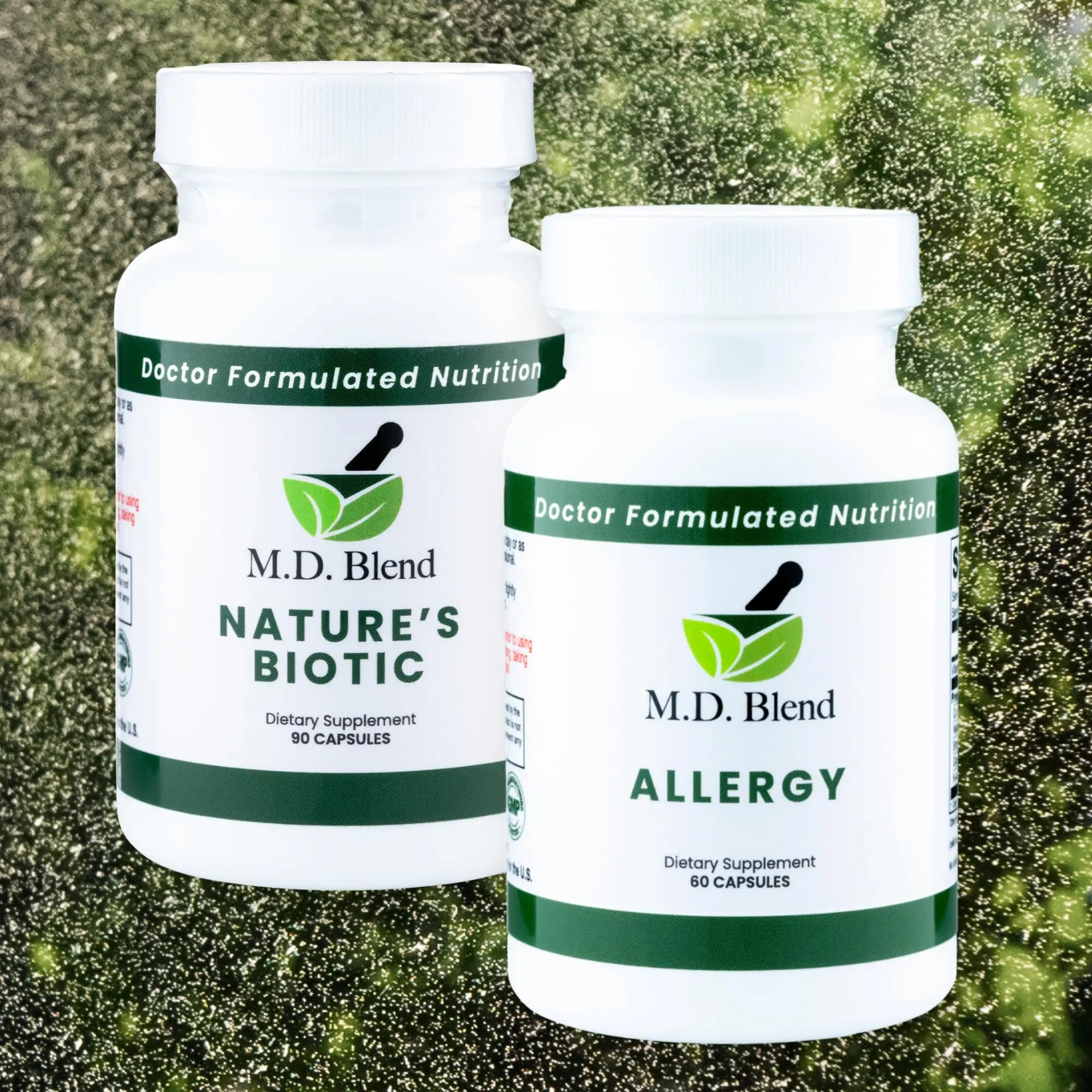 M.D. Blend Nature’s Biotic & Allergy Expert Bundle for Immune Support, Seasonal Allergy Relief, Respiratory Wellness, Quercetin and Bromelain, NAC Nettle Root Vitamins & Minerals Plant-Based Capsules M.D. Blend buy supplements canada