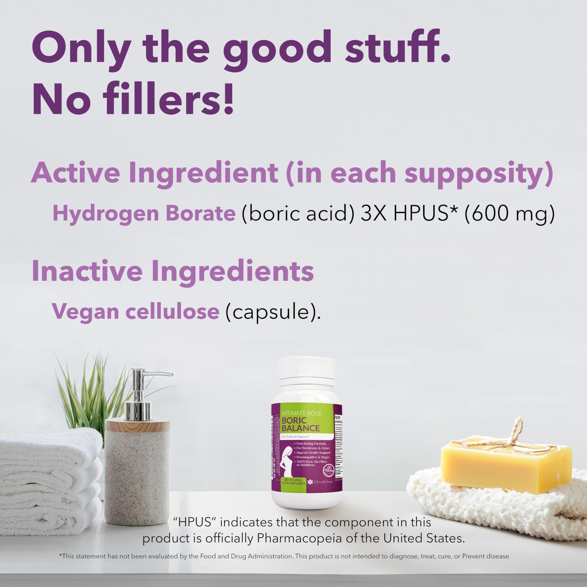 Boric Acid Suppositories - Helps Fight Against BV, Yeast Infections - Manages Odor - Promote pH Balance Intimate Rose buy supplements canada