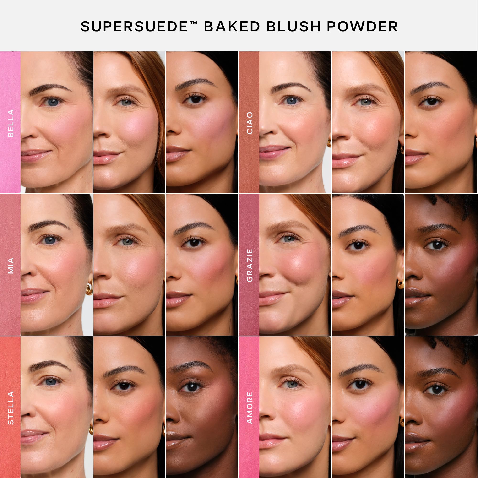 Saie SuperSuede Baked Blush - Talc-Free Powder Blush for Cheeks Infused with Hyaluronic Acid, Glycerin + Squalane - Hydrating Face Makeup for a Natural, Diffused Flush of Color - Ciao (0.1 Ounce) Saie buy supplements canada
