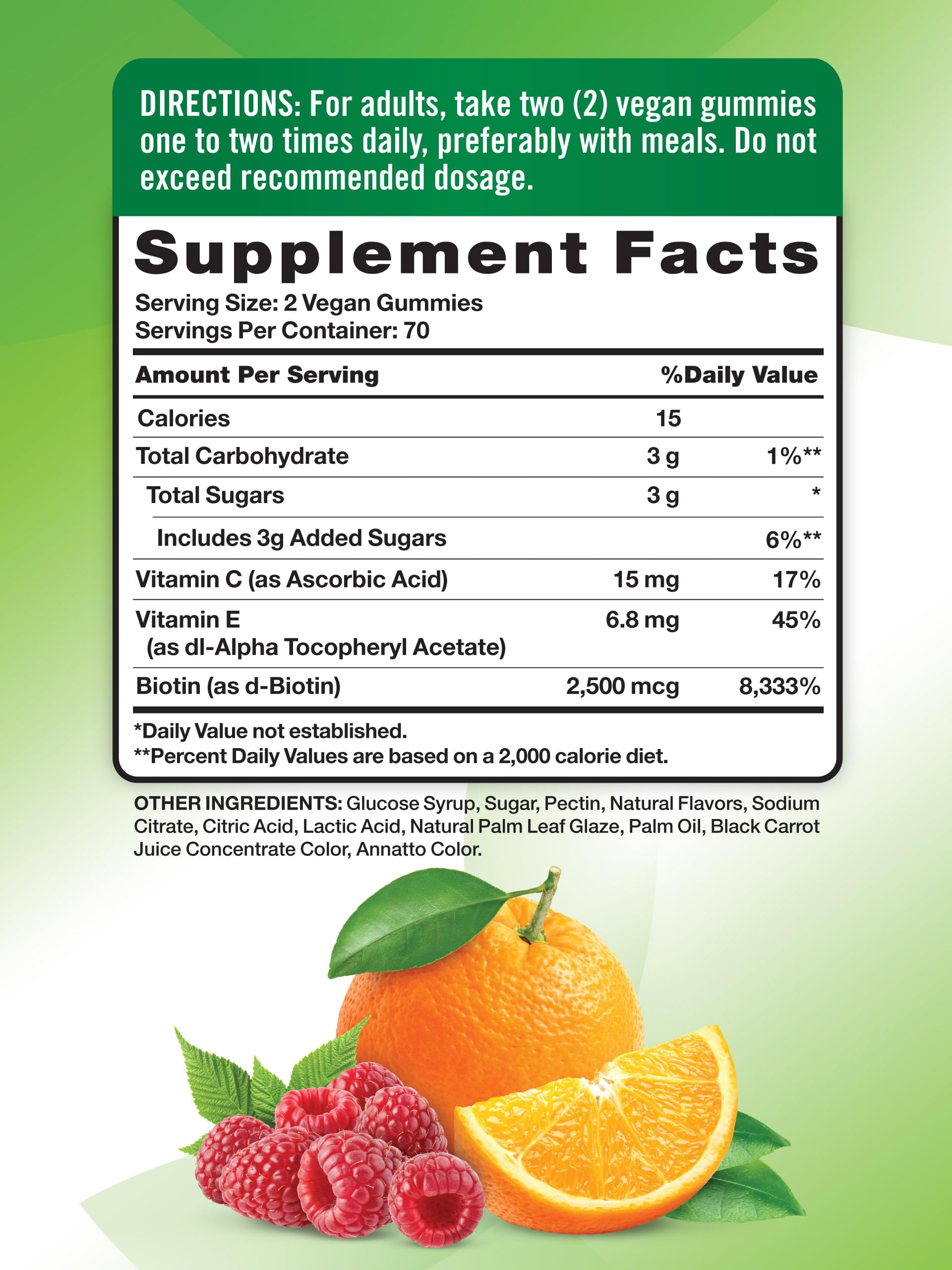 Nature's Truth Hair Skin and Nails Gummies | 80 Count | 2500mcg of Biotin | Vegan, Non-GMO, Gluten Free Supplement Nature's Truth buy supplements canada