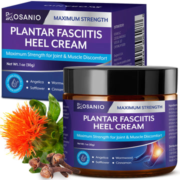 KOSANIO Plantar Fasciitis Relief Cream - Heel Discomfort Relief for Plantar Fasciitis, Foot, Knee, Hands, Legs - Natural Herbal Concentrate Formula - (30g / 1 oz (Pack of 1)) KOSANIO buy supplements canada
