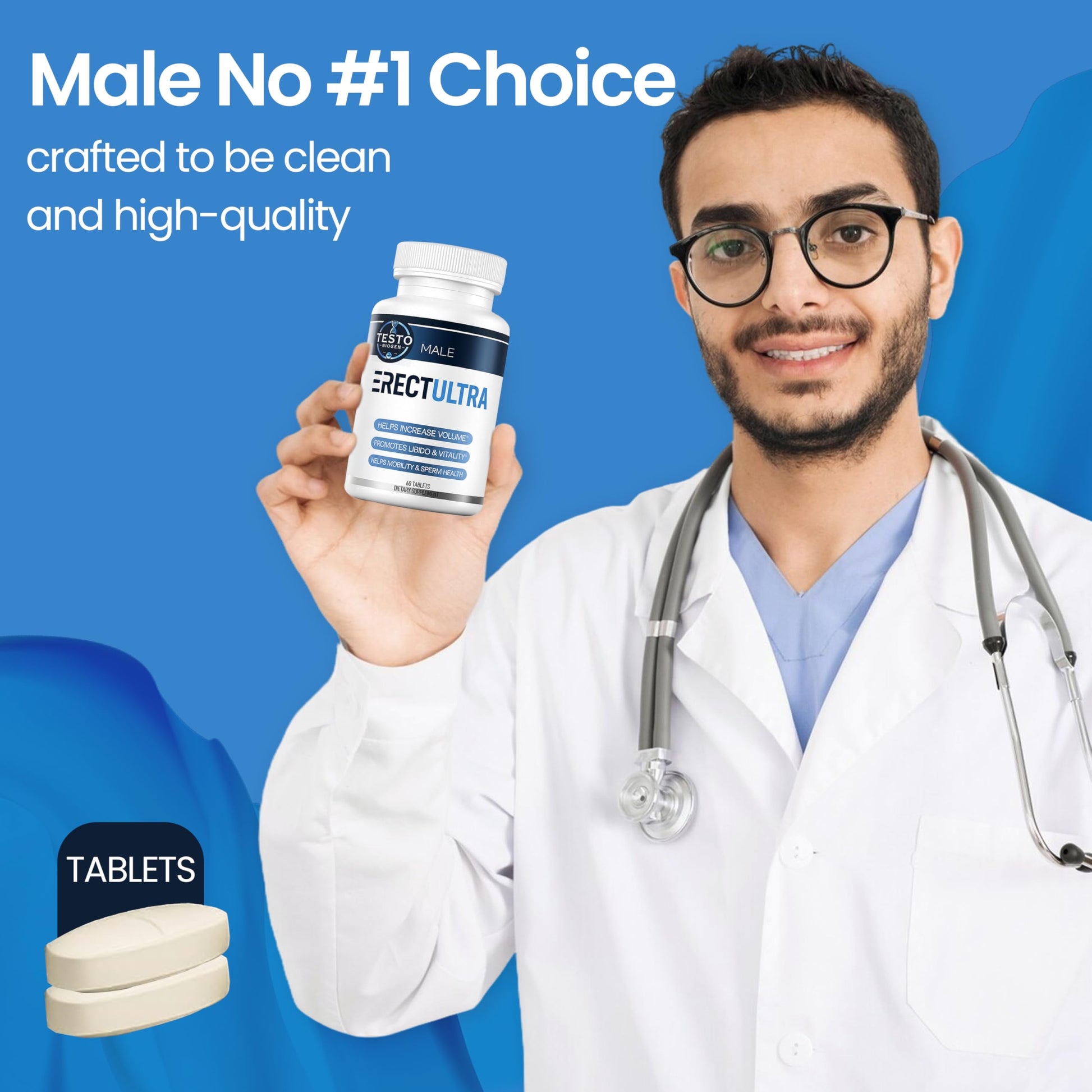 Male Enhancing Supplement - Fast Acting Performance Pills for Men for Blood Flow - Size & Stamina - Testosterone Booster, Maca Root, Epimedium,Tongkat Ali Dietary Supplement 60 Tablets TESTO BIOGEN buy supplements canada