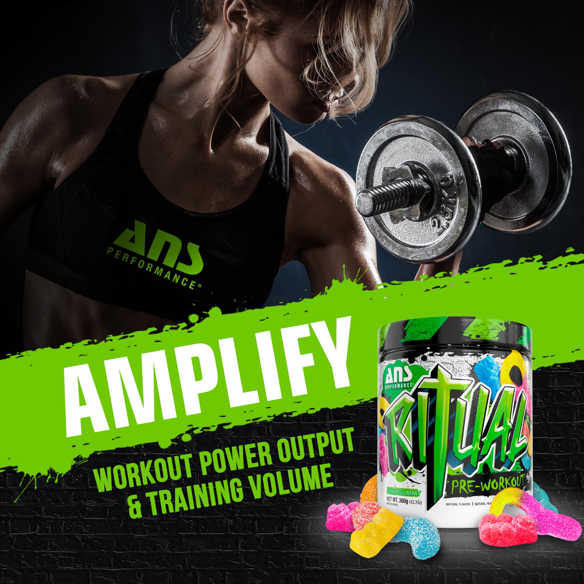 ANS Performance Ritual Pre Workout (30 Servings, 12.7 oz) - Complete Preworkout Formula ANS Performance buy supplements canada