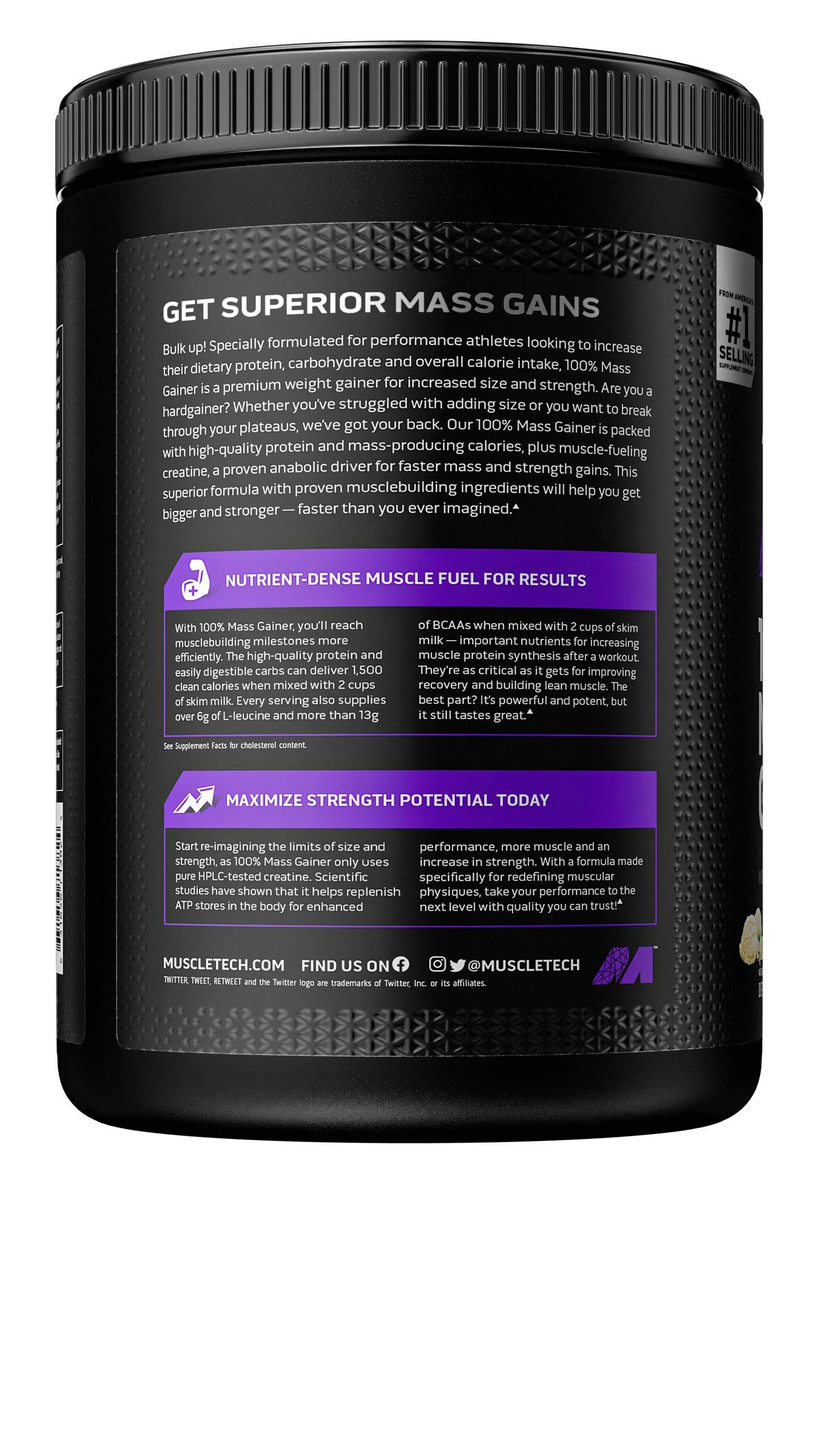 Mass Gainer MuscleTech 100% Mass Gainer Protein Powder Protein Powder for Muscle MuscleTech buy supplements canada