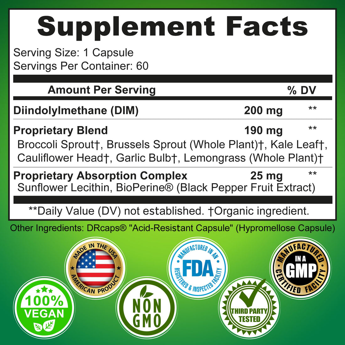 Optimal DIM 200mg Supplement for Women and Men - Made with Organic Whole Foods - Estrogen & Hormone Balance Support Diindolylmethane Complex - Maximum Absorption Delayed-Release Capsules - 60 Count SUPPLEMENTS STUDIO buy supplements canada