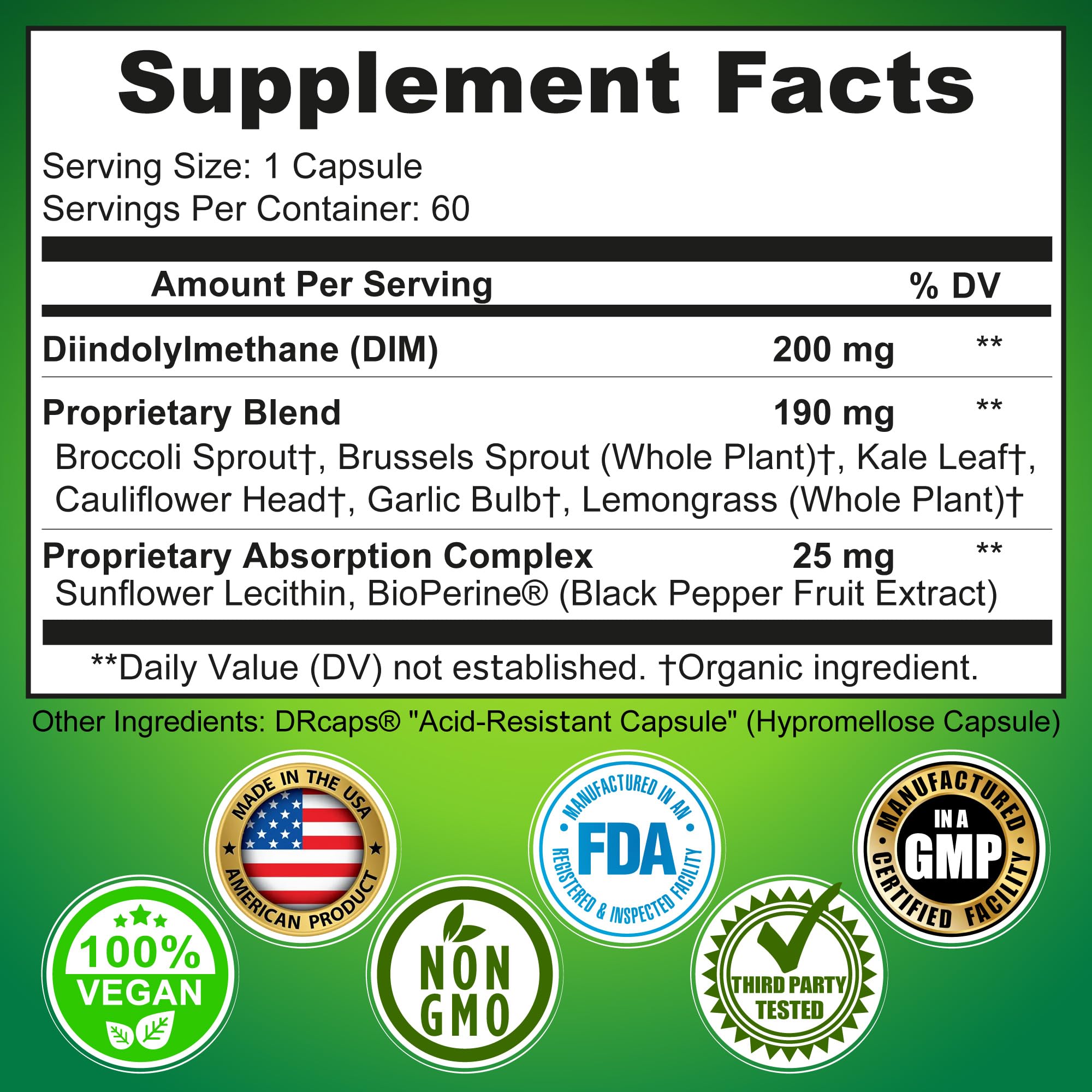 Optimal DIM 200mg Supplement for Women and Men - Made with Organic Whole Foods - Estrogen & Hormone Balance Support Diindolylmethane Complex - Maximum Absorption Delayed-Release Capsules - 60 Count SUPPLEMENTS STUDIO buy supplements canada