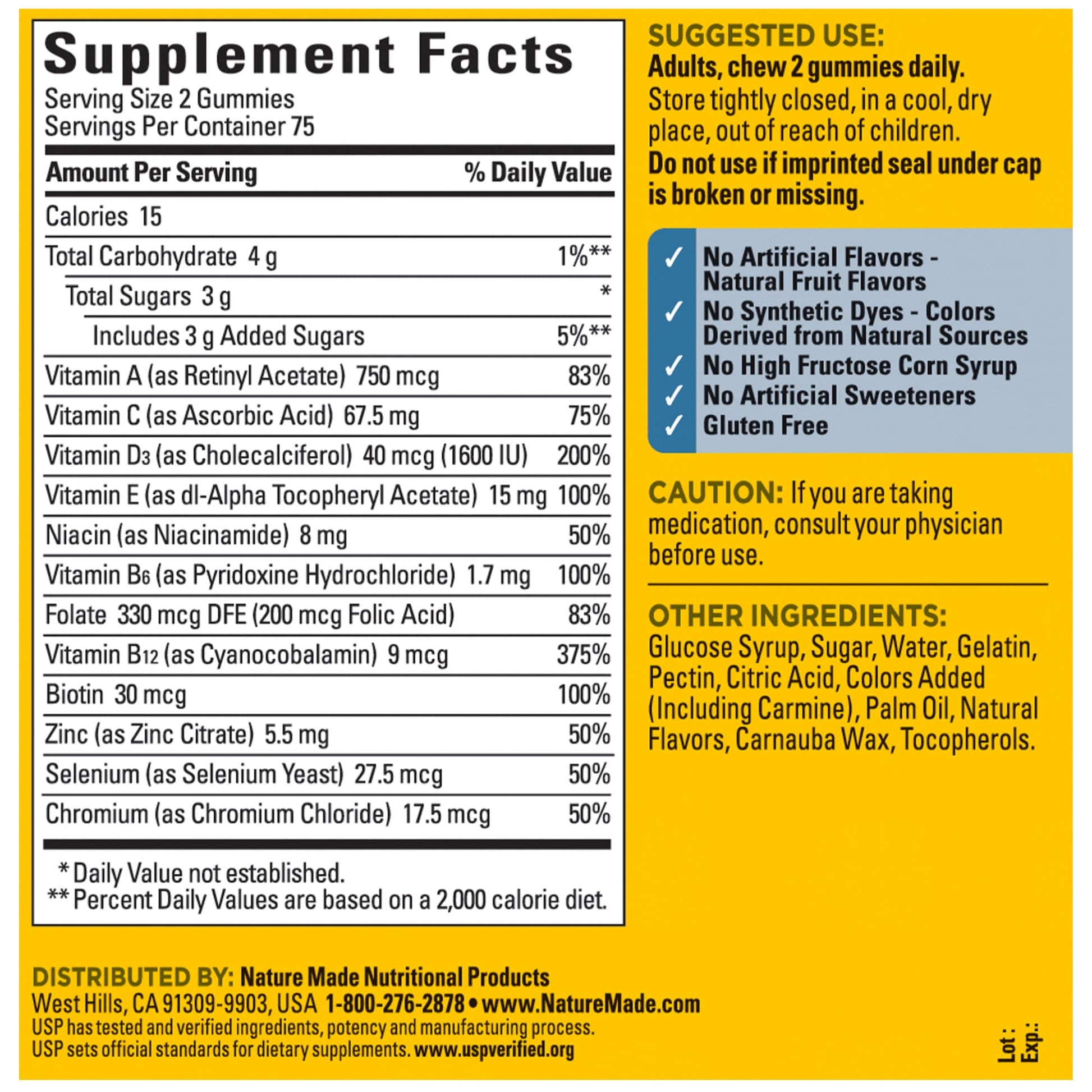 Nature Made Multi for Him, Mens Multivitamins Gummies, Energy Metabolism Support, Multivitamin for Men Nature Made buy supplements canada