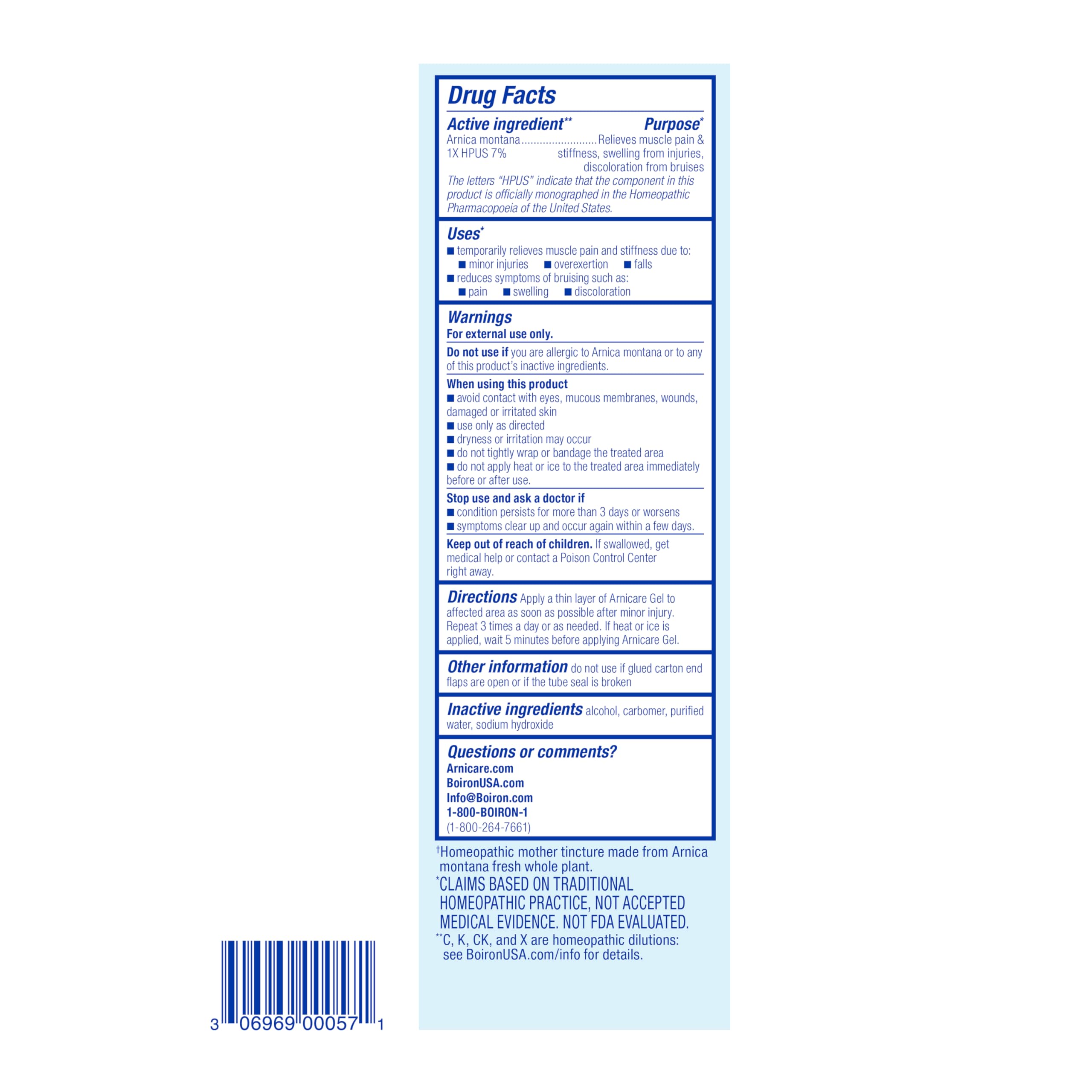 Boiron Arnicare Gel for Relief of Joint Pain, Muscle Pain, Muscle Soreness, and Swelling from Bruises or Injury - Non-greasy and Fragrance-Free - 4.2 oz Boiron buy supplements canada