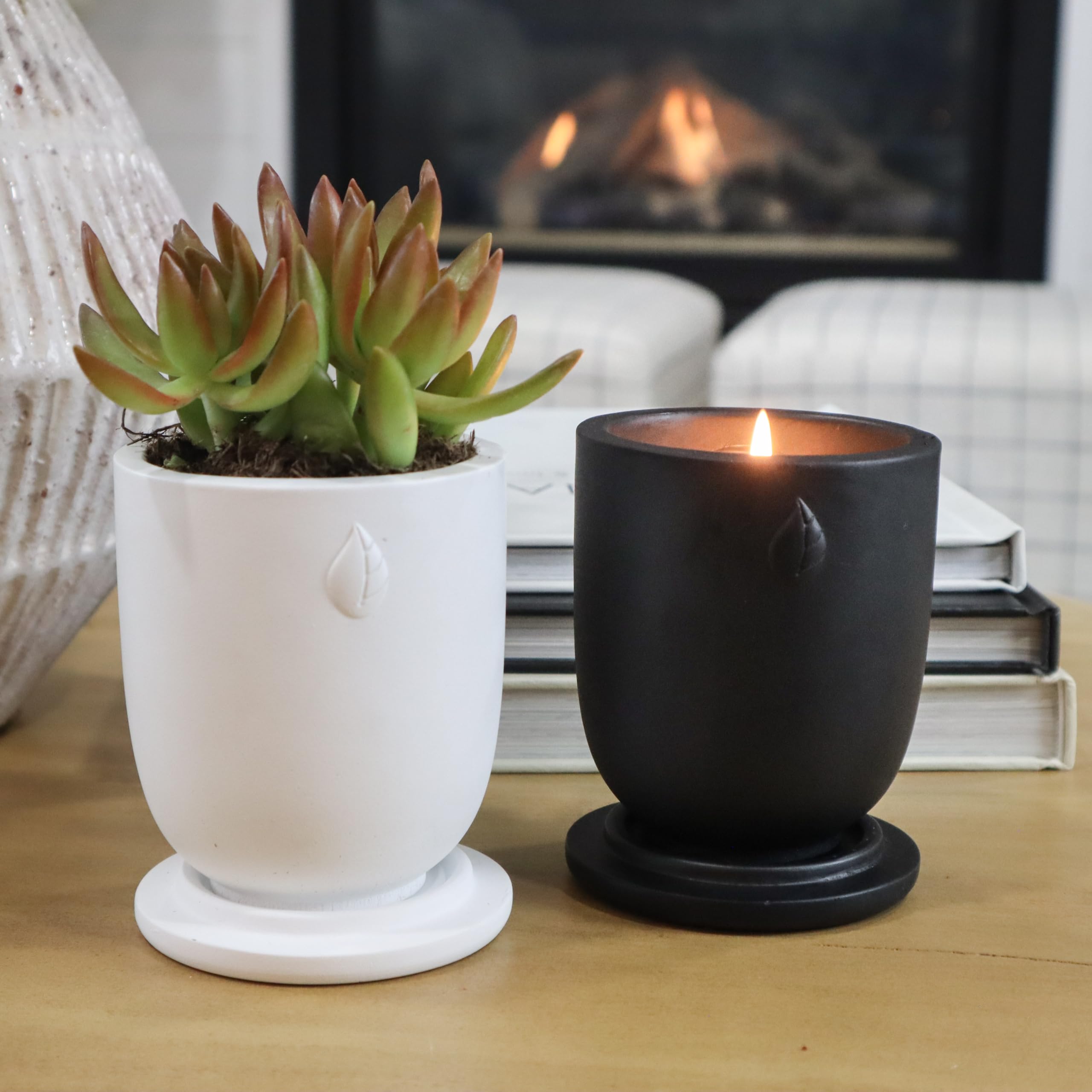 CandlePlanter Concrete Cement Candle Planter - Candles for Home Scented, Soy Candles CANDLEPLANTER buy supplements canada
