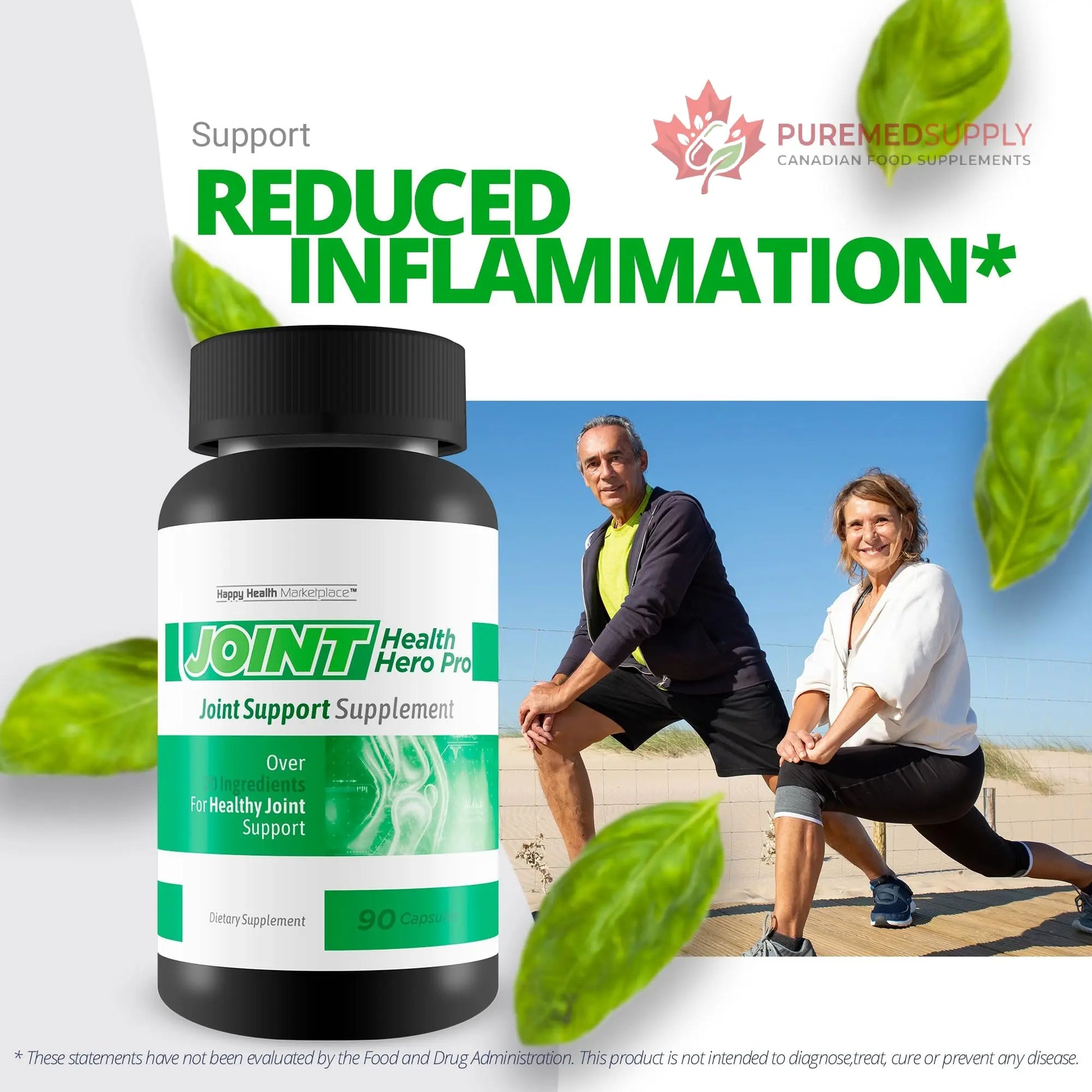 Joint Health Hero Pro - Our Best Joint & Bone Support Supplement - Turmeric - Vitamin D - Vitamin C - for Knees, Hips, Hands, Feet, Back, Neck, and More - Our Best Vitamin D Formula Happy Health Marketplace buy supplements canada
