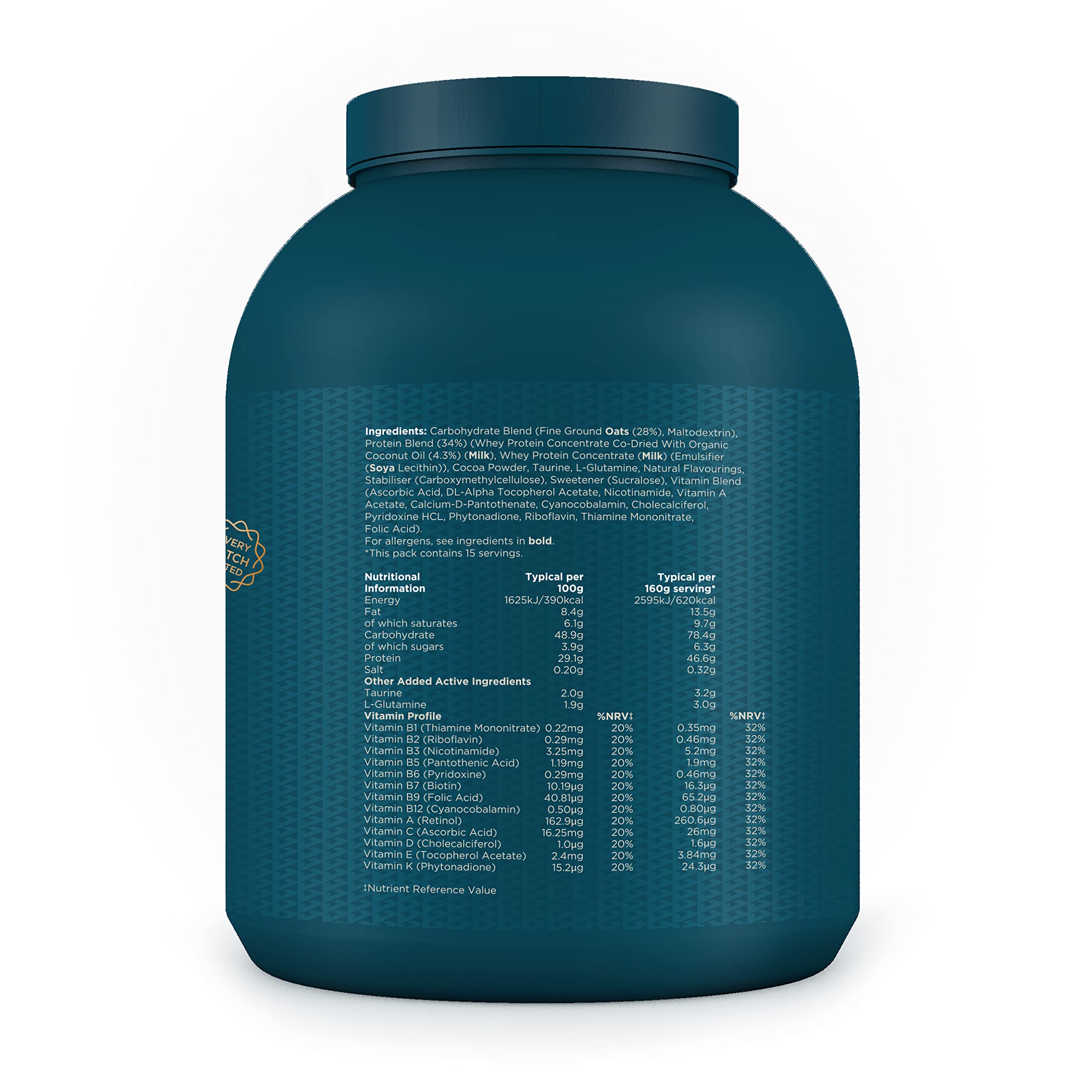 Kinetica OatGain Weight Gainer 600+ Calories & 47g Protein per Serving, 2.4 kg Kinetica buy supplements canada