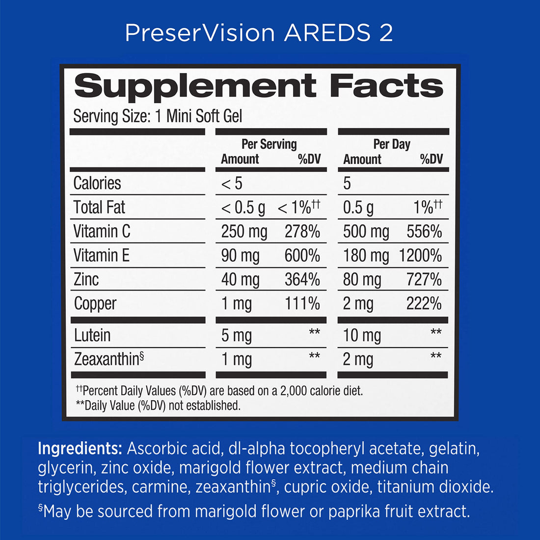 PreserVision AREDS 2 Eye Vitamin & Mineral Supplement, Contains Lutein PreserVision buy supplements canada