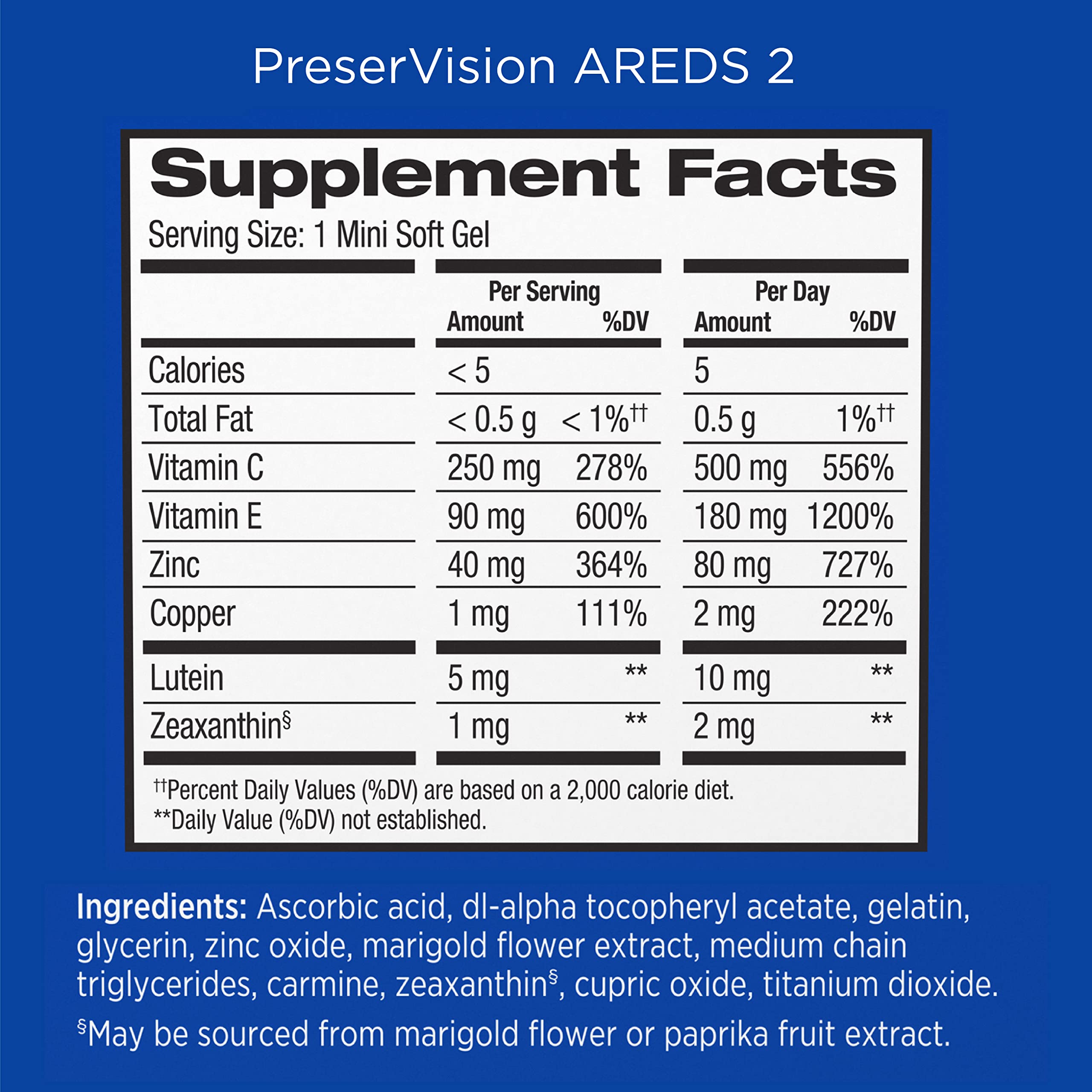 PreserVision AREDS 2 Eye Vitamin & Mineral Supplement, Contains Lutein PreserVision buy supplements canada