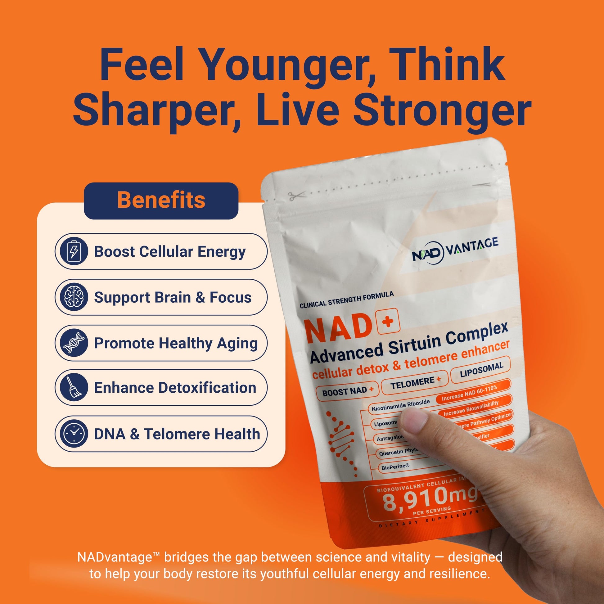 Eternaroot NAD+ 5D Matrix - High Potency NAD Precursor - 1000mg Nicotinamide Riboside (NR) + Liposomal Resveratrol - Clean Vegan Formula - Cellular Energy & Immune Support Eternaroot buy supplements canada
