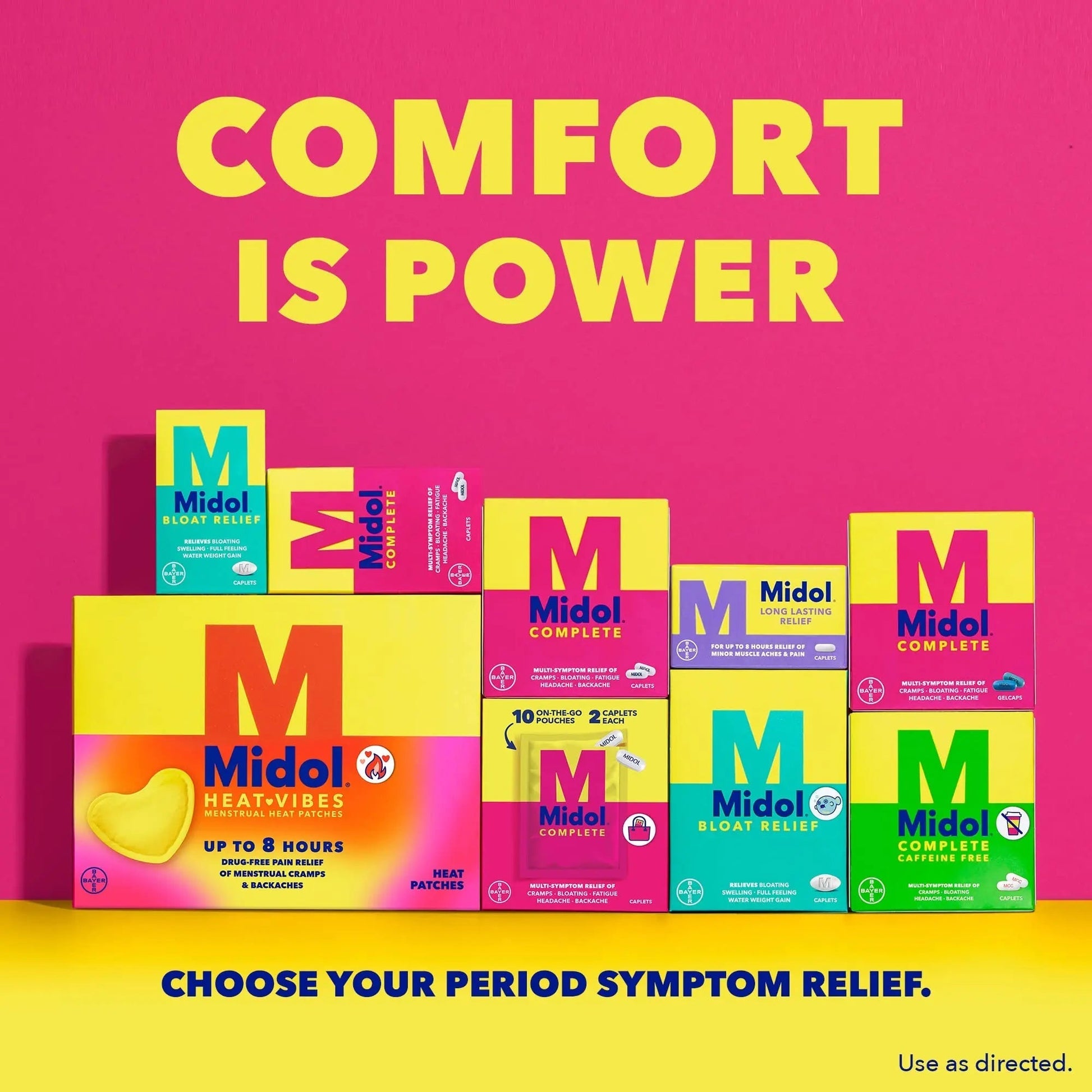 Midol Long Lasting Relief 20ct: Midol Long Lasting Relief, Menstrual Symptom Reliever & Fever Reducer, Caplets with Acetaminophen for Menstrual Pain Relief - 20 Count (Packaging May Vary) Midol buy supplements canada