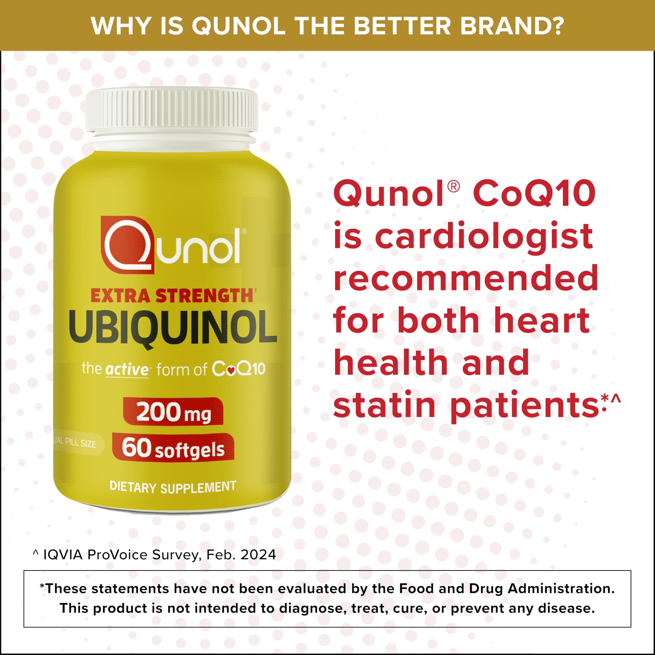 Qunol 200mg Ubiquinol, Powerful Antioxidant for Heart and Vascular Health, Essential for energy production, Natural Supplement Active Form of CoQ10, 60 Count Qunol buy supplements canada