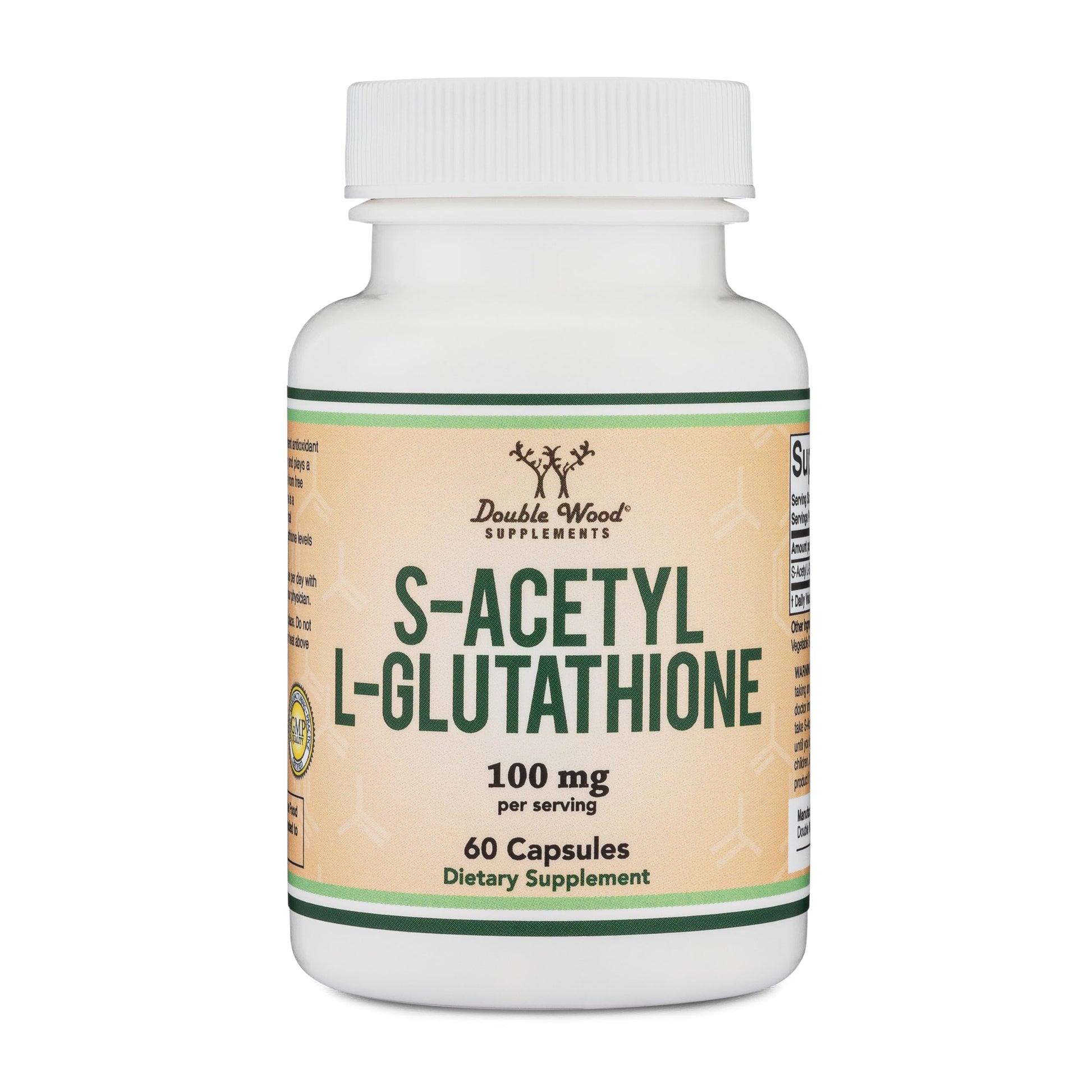 S-Acetyl L-Glutathione Capsules - 100mg, 60 Count (Acetylated Glutathione Antioxidant - More Absorbable Than Glutathione and Liposomal Glutathione, Non-GMO and Gluten Free) by Double Wood Double Wood Supplements buy supplements canada