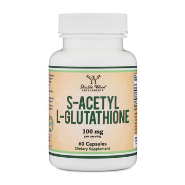 S-Acetyl L-Glutathione Capsules - 100mg, 60 Count (Acetylated Glutathione Antioxidant - More Absorbable Than Glutathione and Liposomal Glutathione, Non-GMO and Gluten Free) by Double Wood Double Wood Supplements buy supplements canada