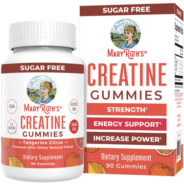 MaryRuth's Creatine Gummies | Creatine Monohydrate Gummies | 3g Creatine Per Serving | Creatine for Women & Men | Tangerine Citrus Flavor | Exercise | Workout | Sugar Free | Vegan | 90 Count MARYRUTH'S buy supplements canada