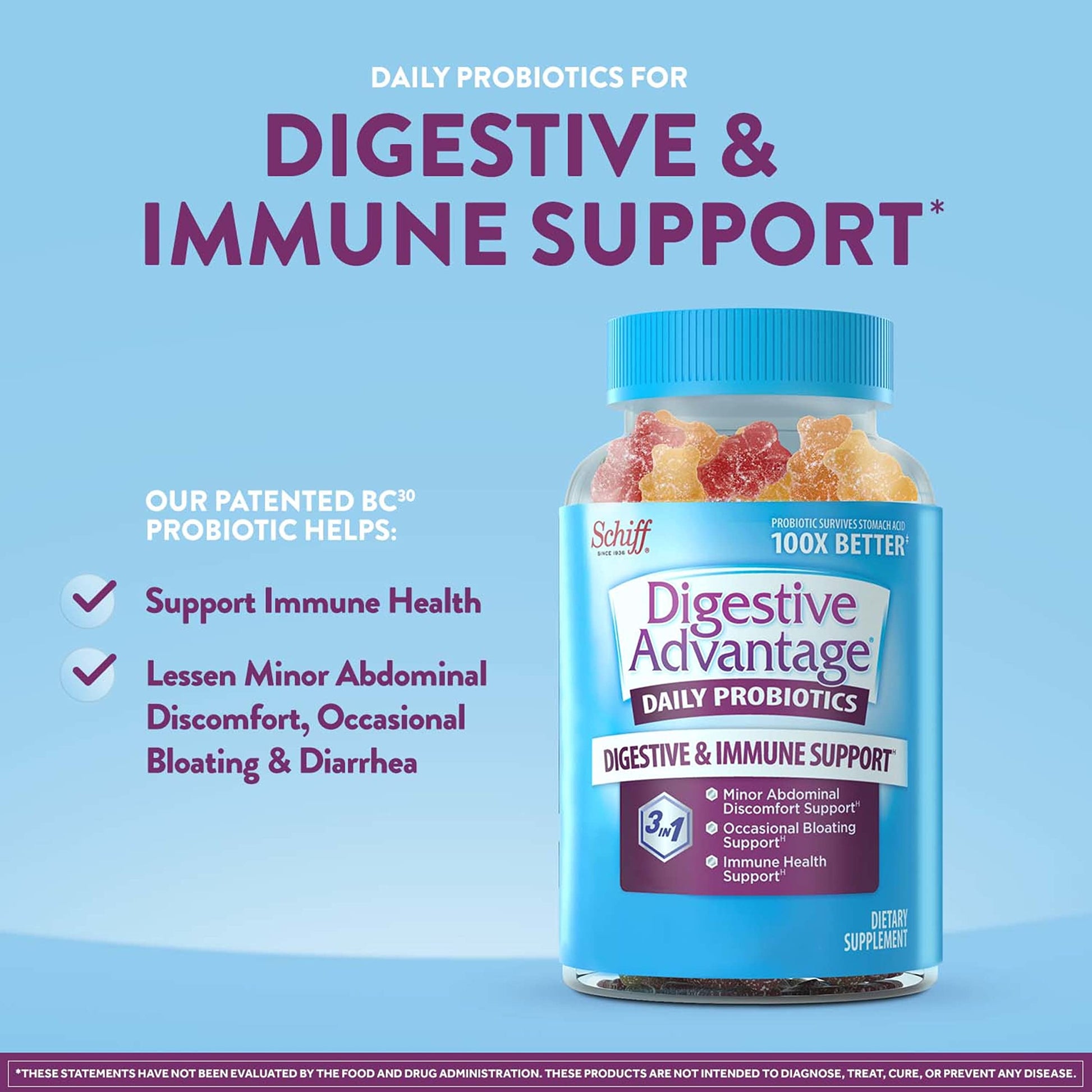 Vitafusion Fiber Well Sugar Free Fiber Supplement & Digestive Advantage Probiotic Vitafusion buy supplements canada