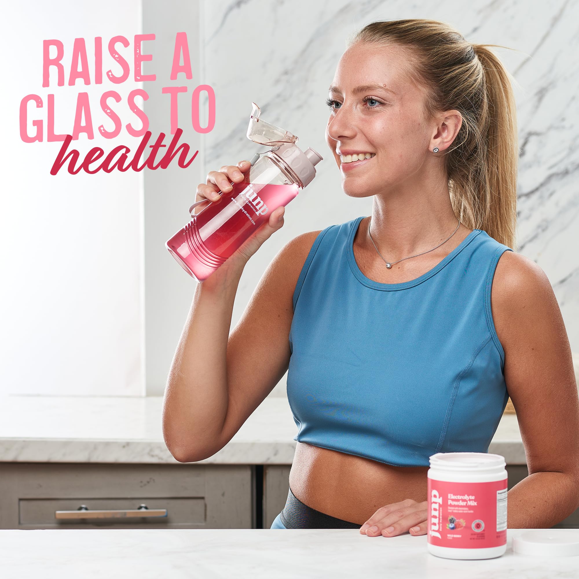 JUNP Electrolytes Powder No Sugar No Carbs, Wild Berry Fruit Flavor Keto Electrolyte Drink Mix - Potassium & Salt Hydration Powder Electrolytes, Zero Calorie Sugar Free Electrolyte Powder, 90 Servings JUNP buy supplements canada