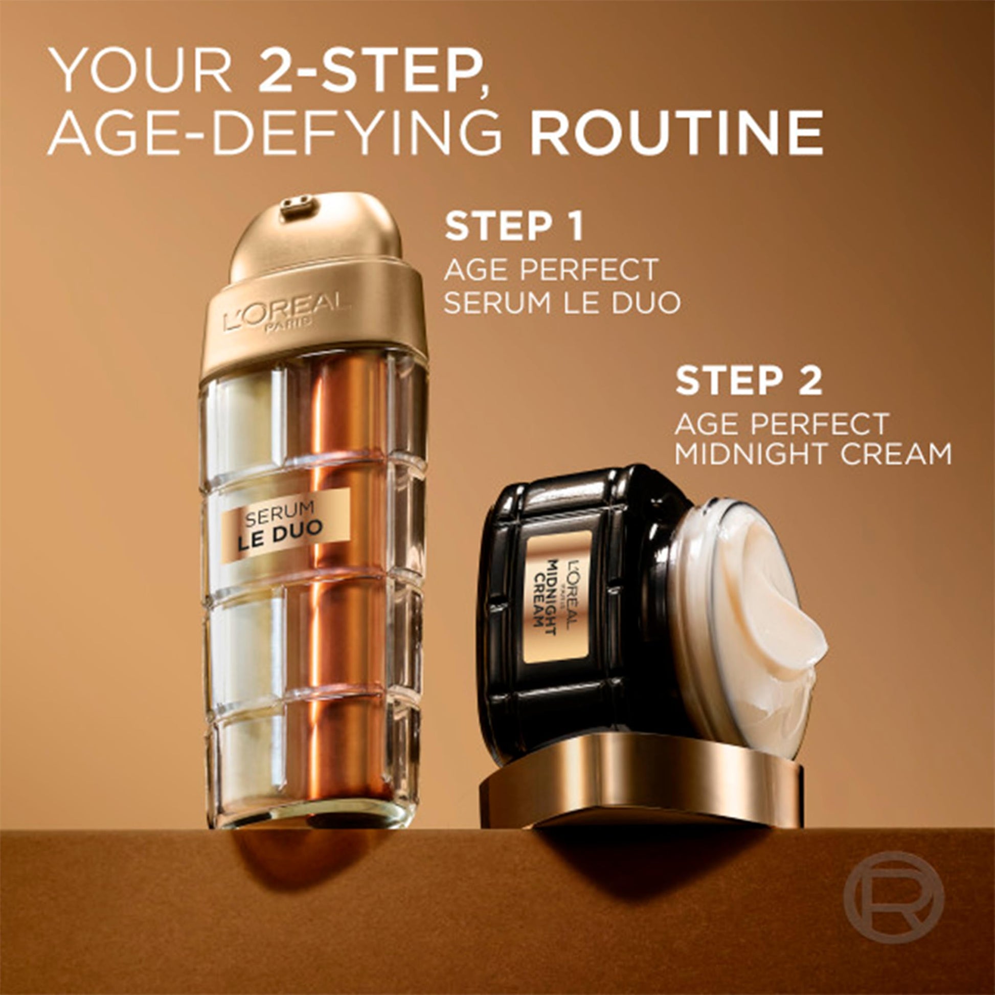 L'Oreal Paris Age Perfect Serum Le Duo, Brightening, Firming and Anti-Aging Serum for Face with Collagen Peptide L'Oreal Paris buy supplements canada