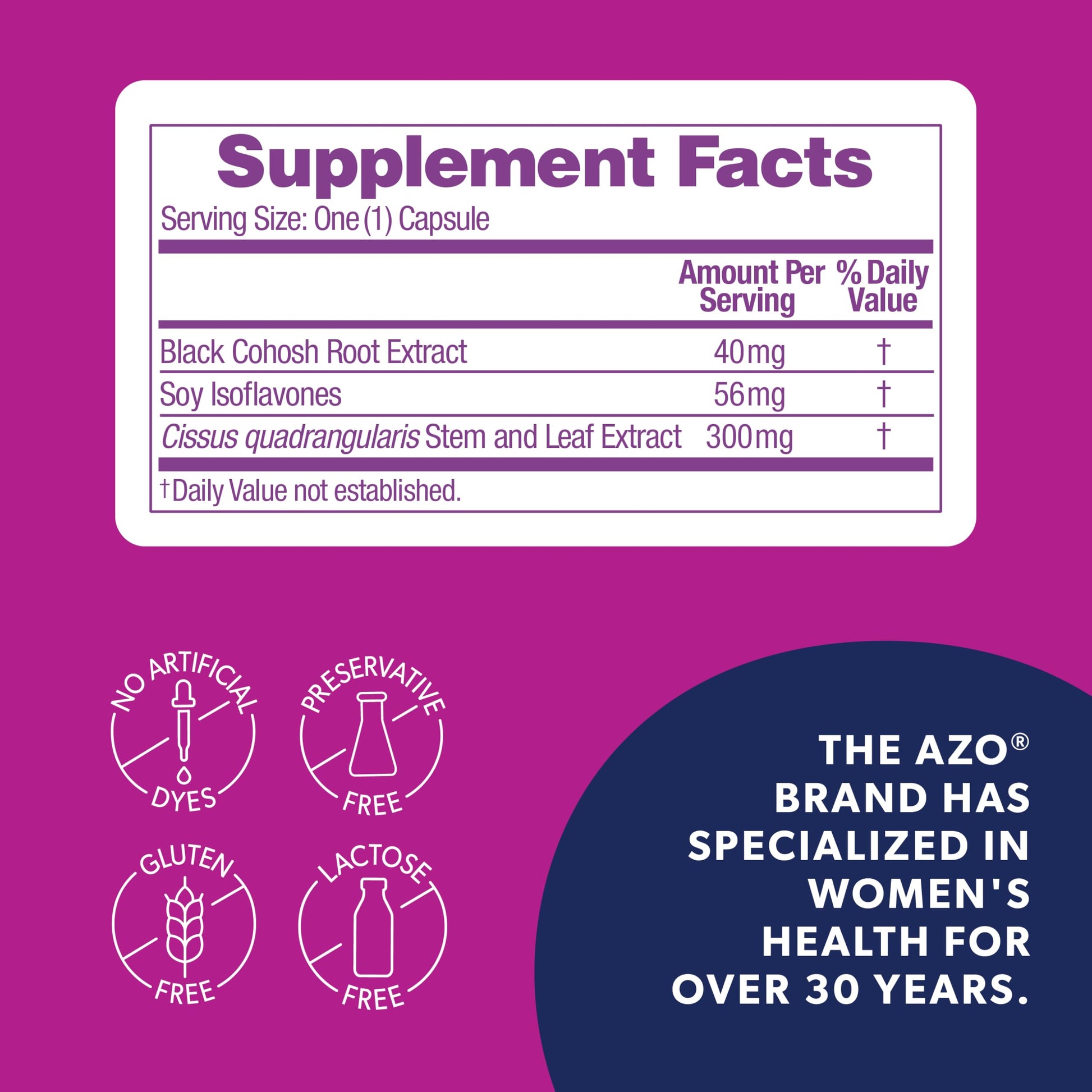 AZO® Daily Pre-Menopause Relief Perimenopause Supplements for Women, Hot Flash, Night Sweat and Healthy Weight Management Support* - 30 Count AZO buy supplements canada