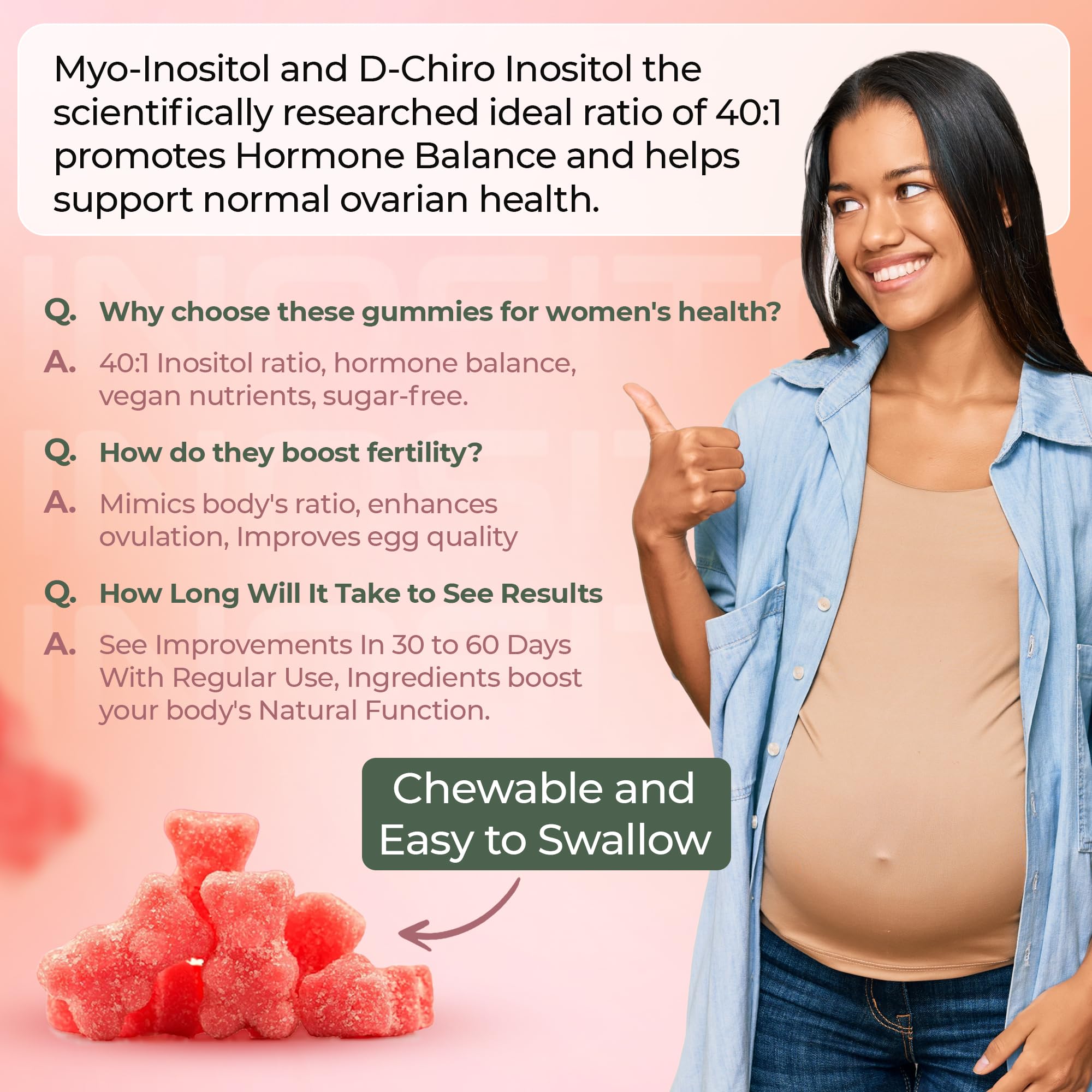 OMNICOAST GOODS, OCG Myo-Inositol & D-Chiro Inositol Gummies with Ashwagandha | PCOS Support | Ovulation & Mood Support, 40:1 Ratio Inositol for Hormone Balance, Sugar-Free, Non-GMO (60 Gummies) OMNICOAST GOODS, OCG buy supplements canada
