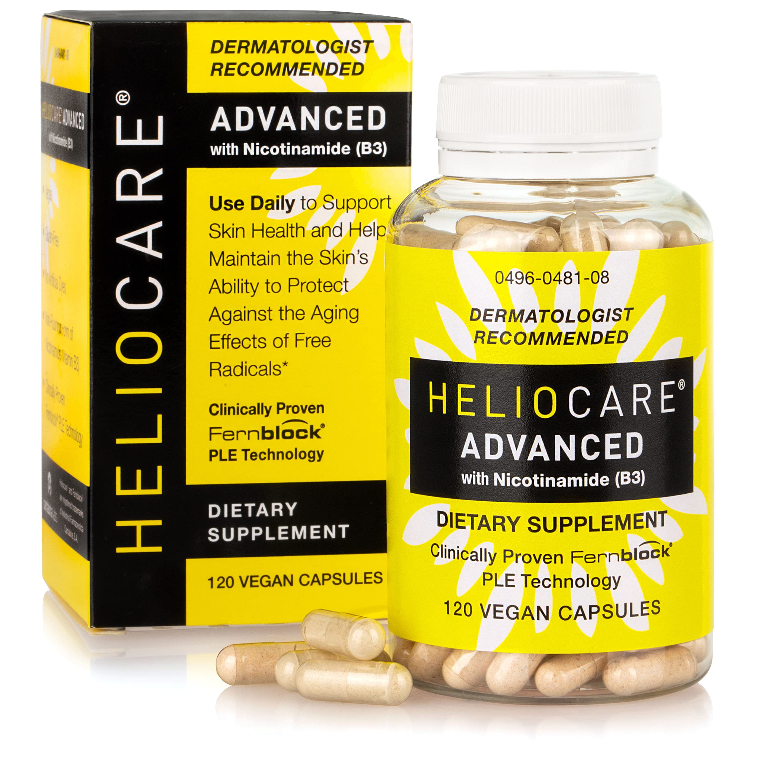 Heliocare Advanced Niacin B3 Supplement: Fernblock PLE Extract 240mg Per Serving - Supports Skin Cell Health W/Antioxidant Heliocare buy supplements canada