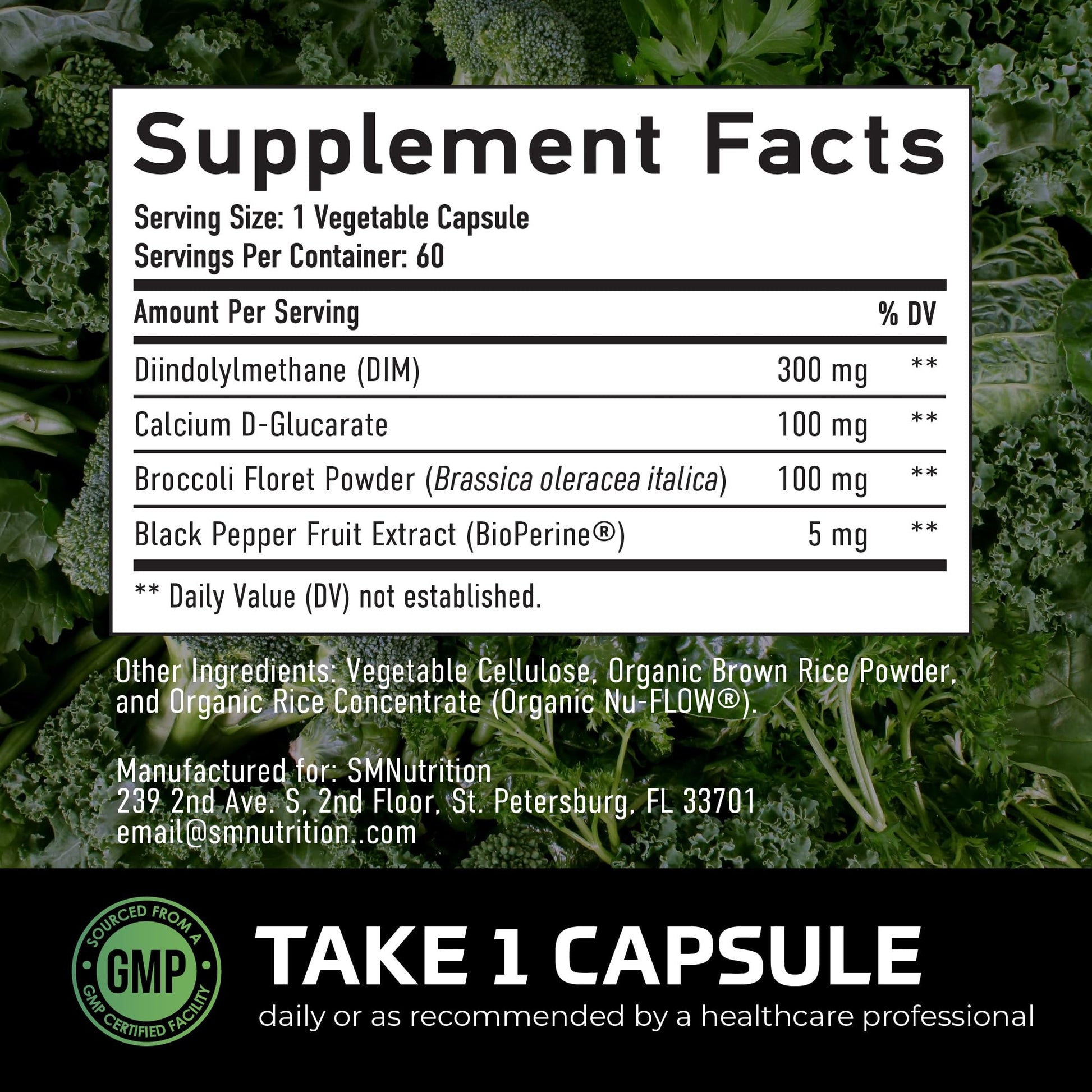 DIM Supplement for Men 300mg | Estrogen Blocker & Aromatase Inhibitor | Extra Strength Men’s Hormone Balance & Fitness Booster with Diindolylmethane Plus CDG SMNutrition buy supplements canada