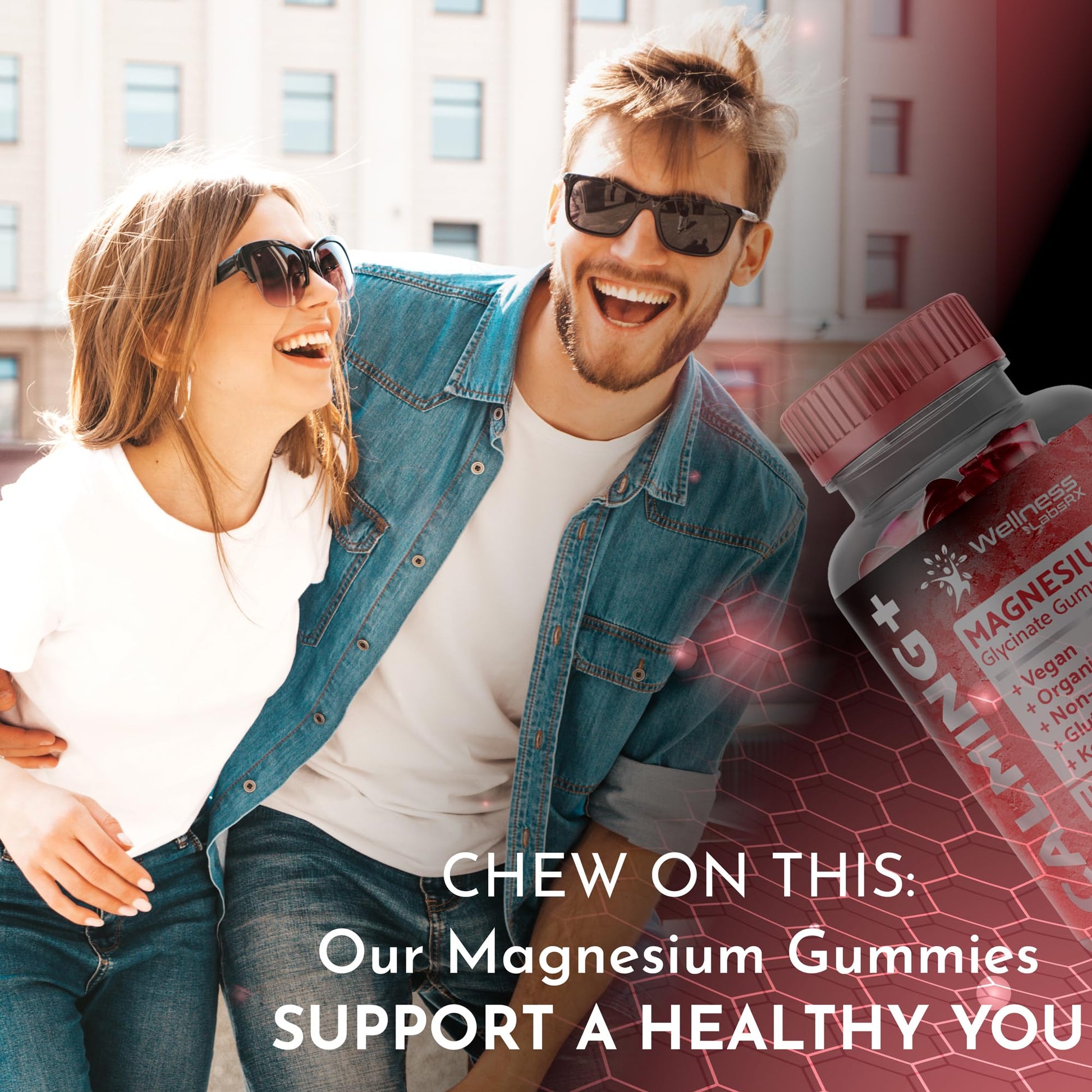 Magnesium Glycinate Gummies - 1000 mg - Magnesium Supplement to Support WELLNESS LABSRX buy supplements canada